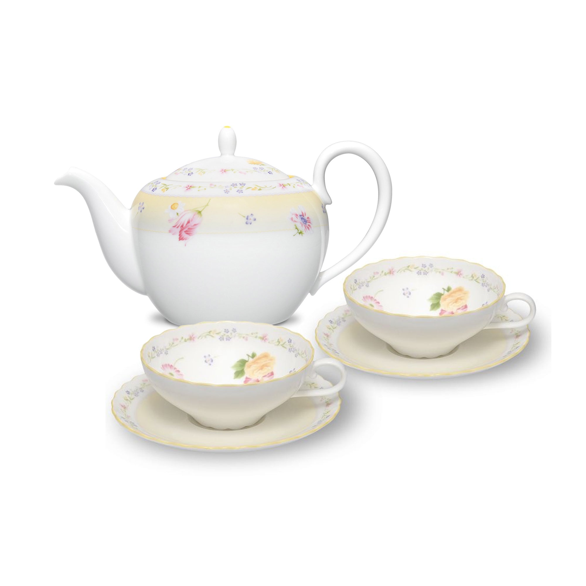 Noritake 6Pcs Tea For 2-Jeune Fleur