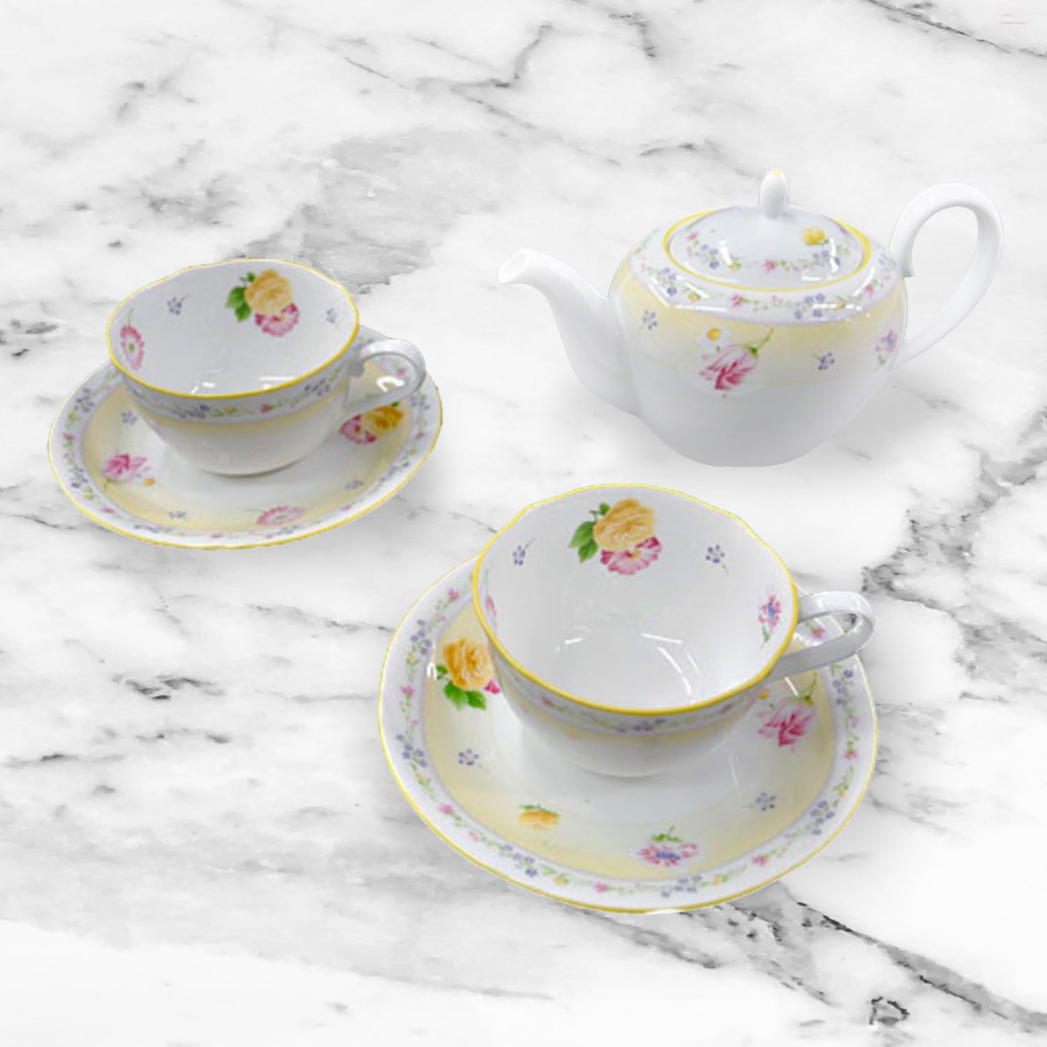 Noritake 6Pcs Tea for Two Set - Jeune Fleur