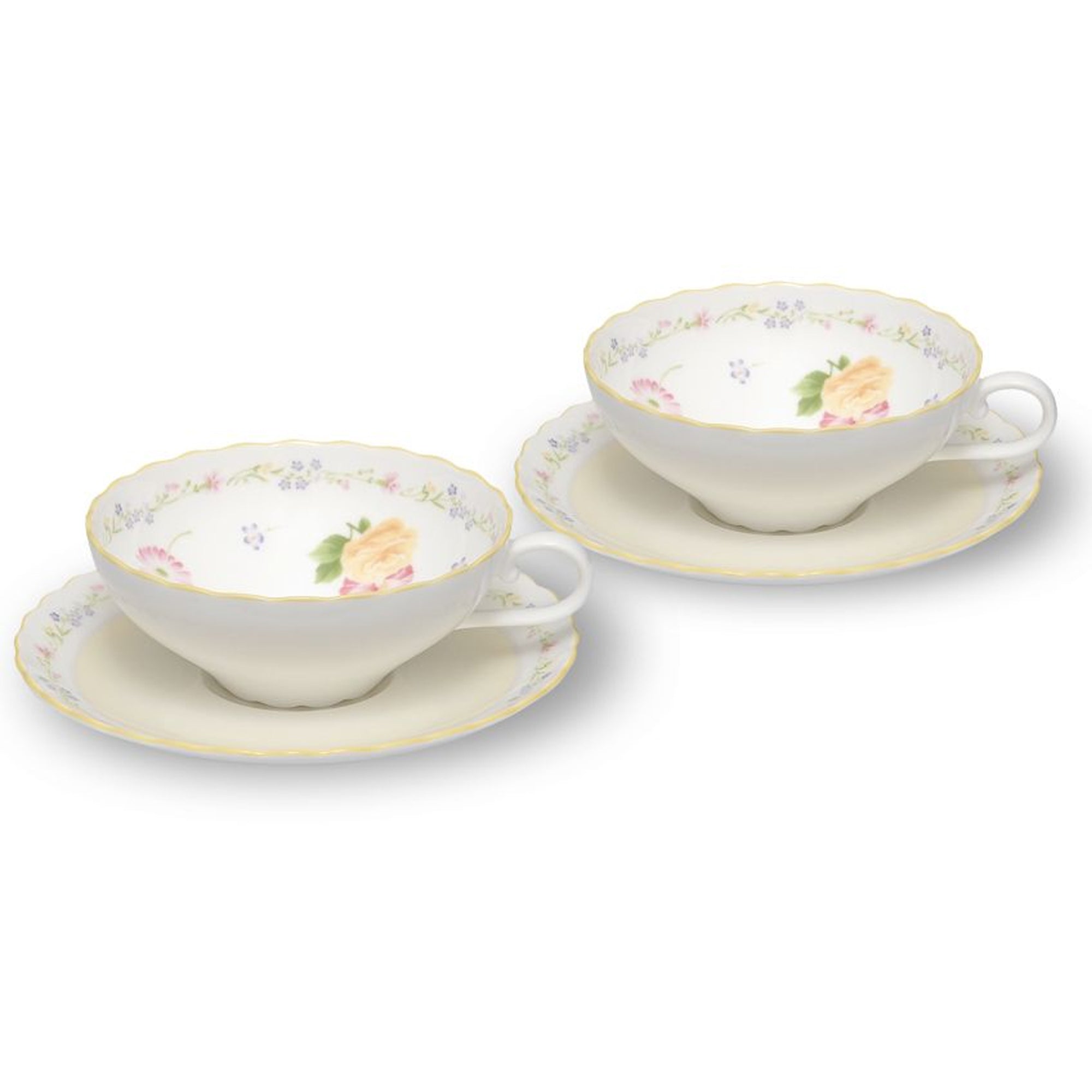 Noritake 6Pcs Tea For 2-Jeune Fleur