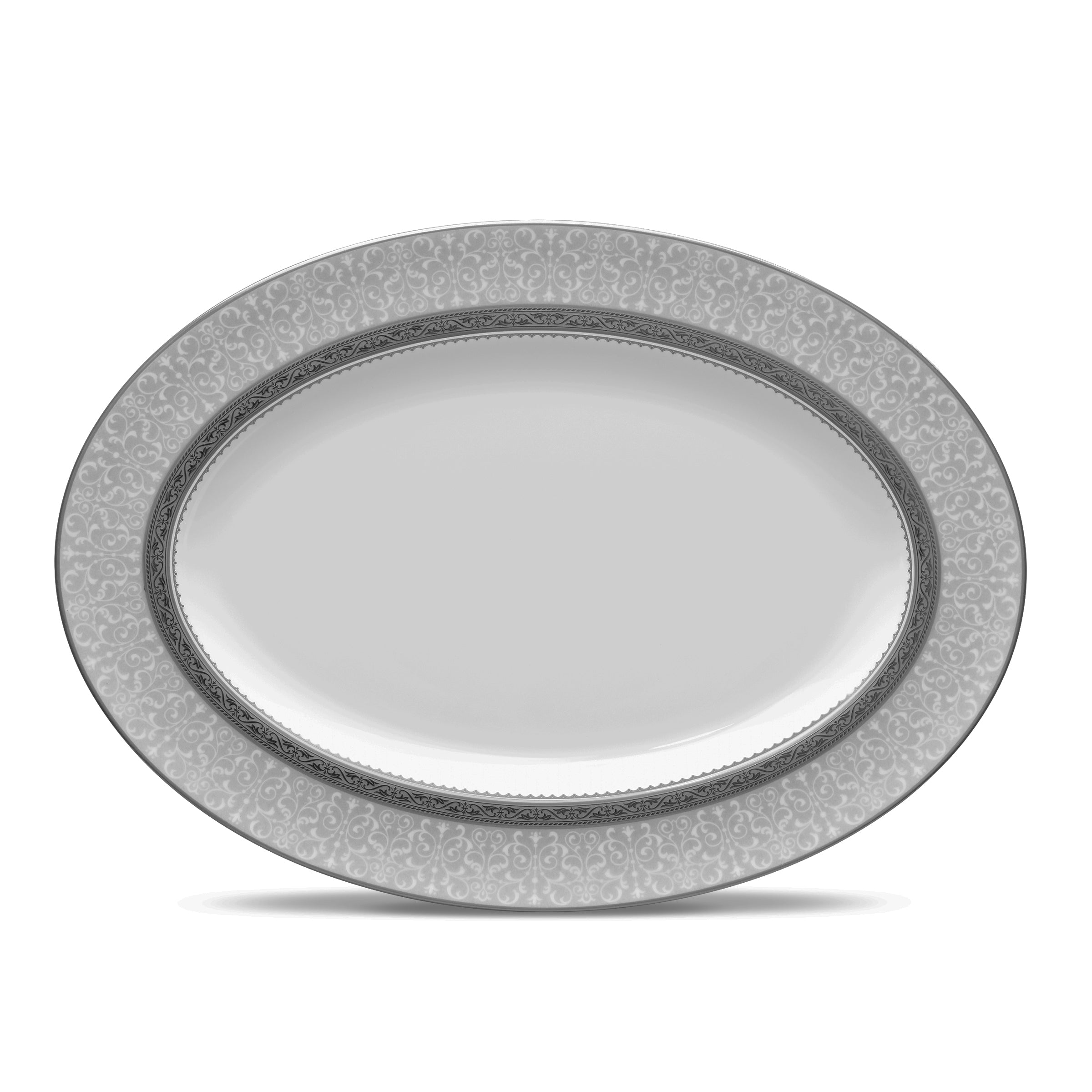 Noritake 34Pcs Asian Dinner Set - Odessa Platinum