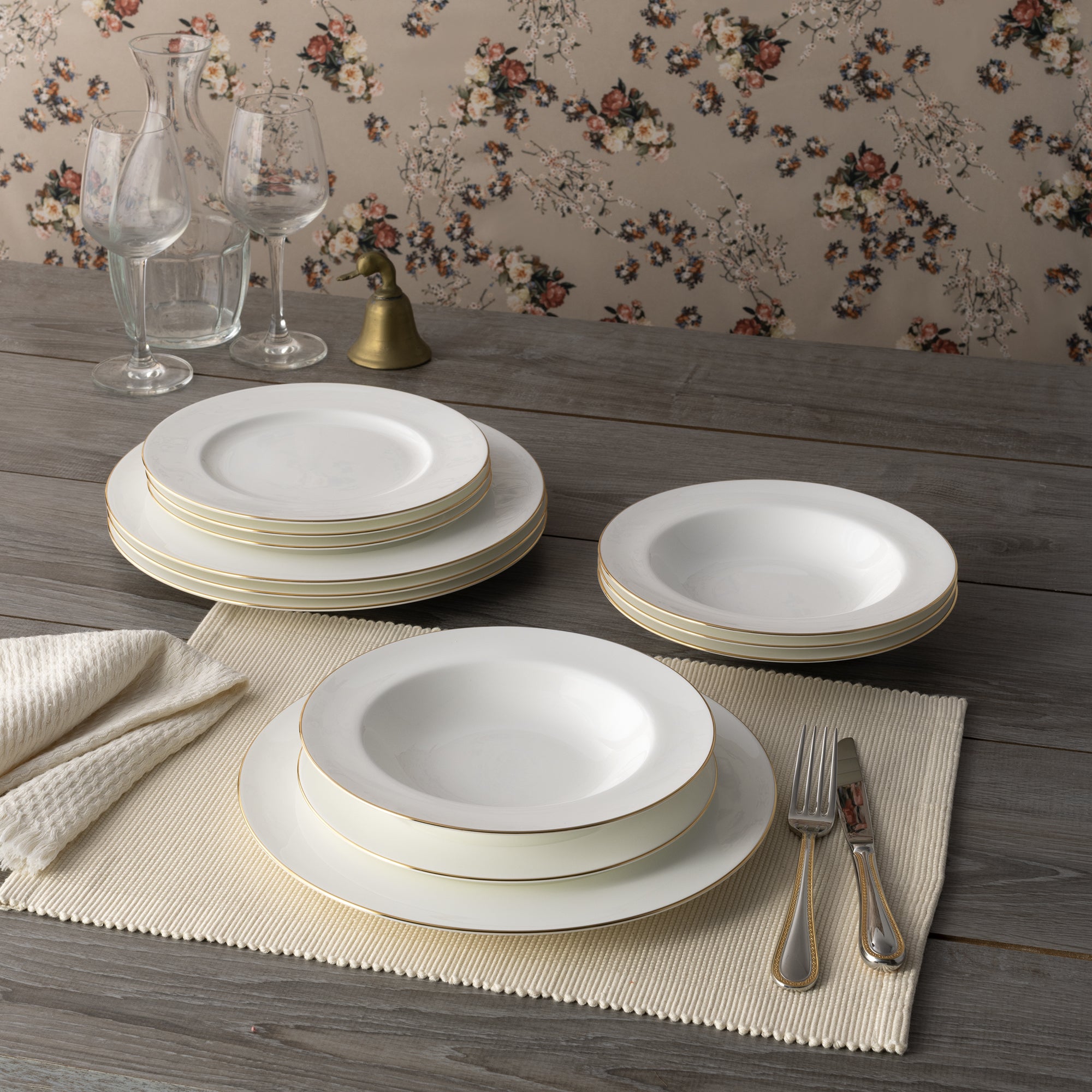 Noritake 47Pcs Dinner & Tea Set for 8 Person – Accompanist