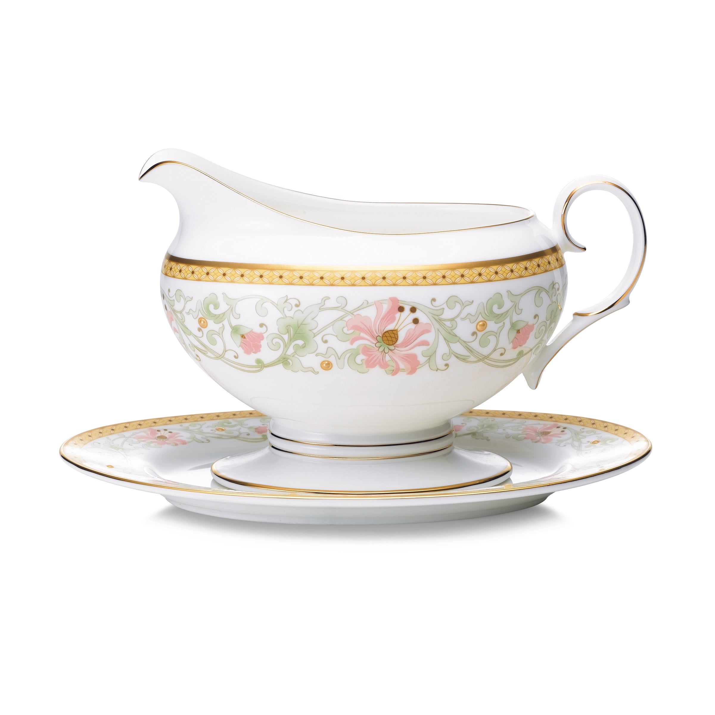 Noritake 96Pcs Dinner & Tea Set for 12 Person - Blooming Splendor