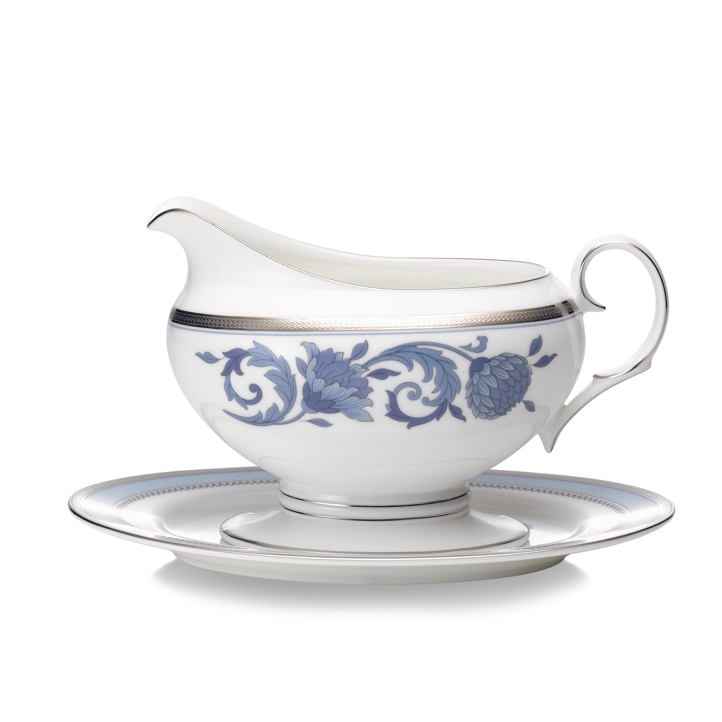 Noritake 96Pcs Dinner & Tea Set for 12 Person - Sonnet in Blue