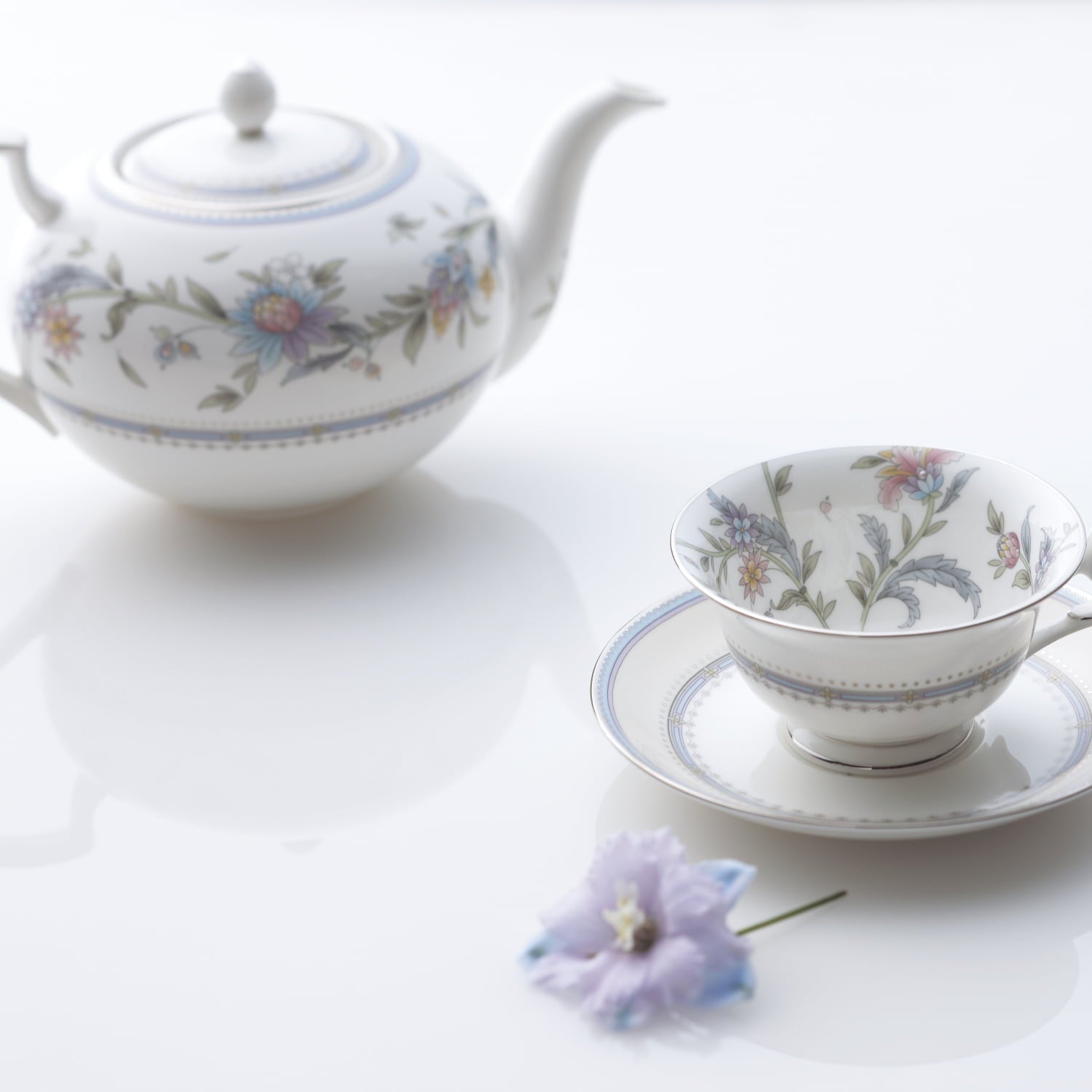 6PCS TEA FOR TWO WITH GIFT BOX - JARDIN FLEURI