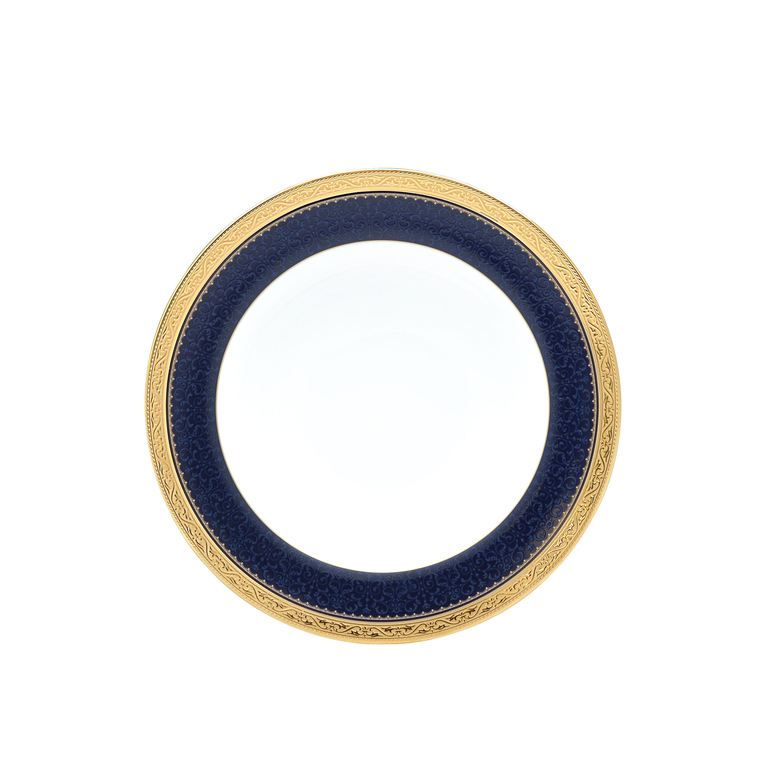 Noritake 96Pcs Dinner & Tea Set for 12 Person - Odessa Cobalt Gold