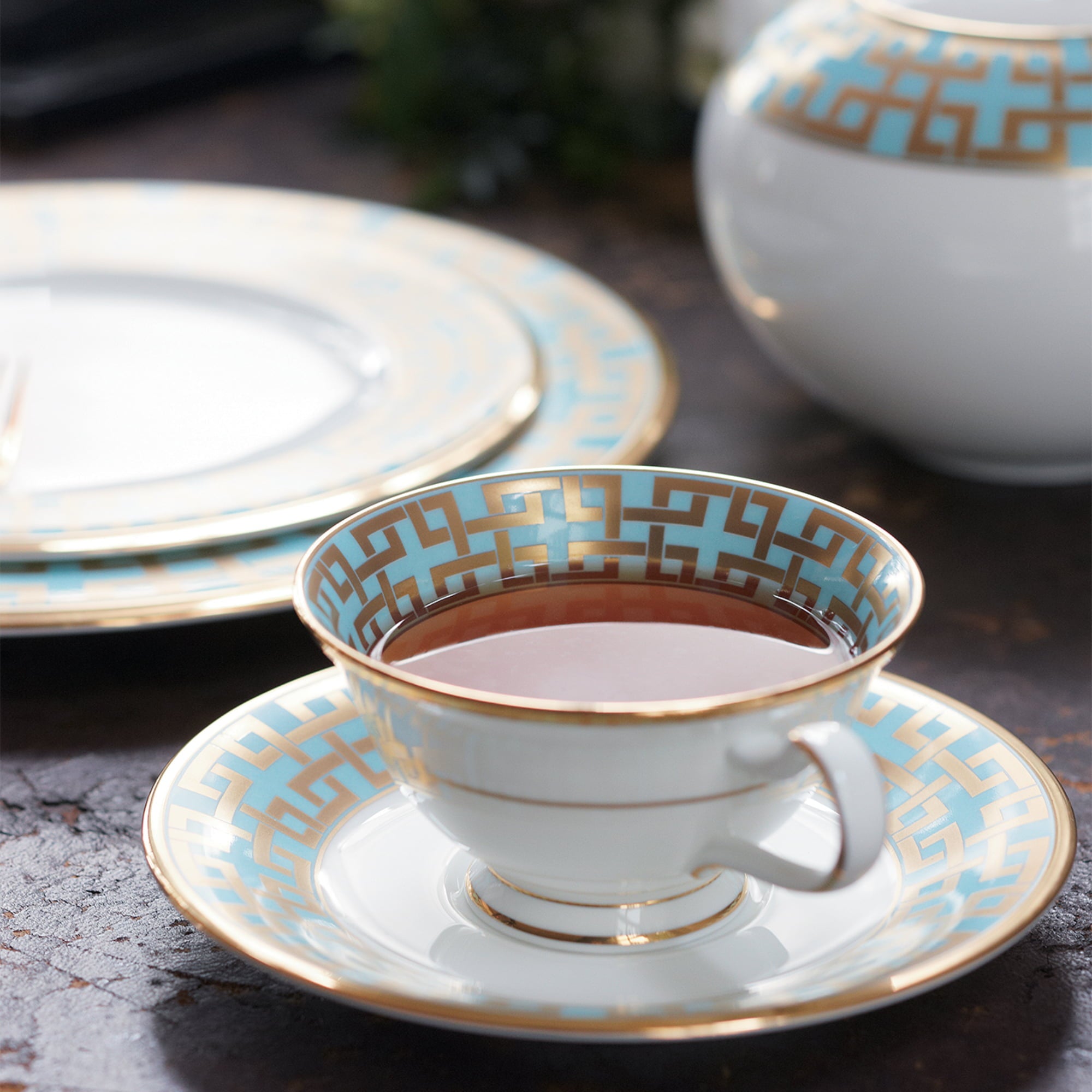 Noritake 9Pcs Gift Set - Kaku Tsunagi Kira Karacho