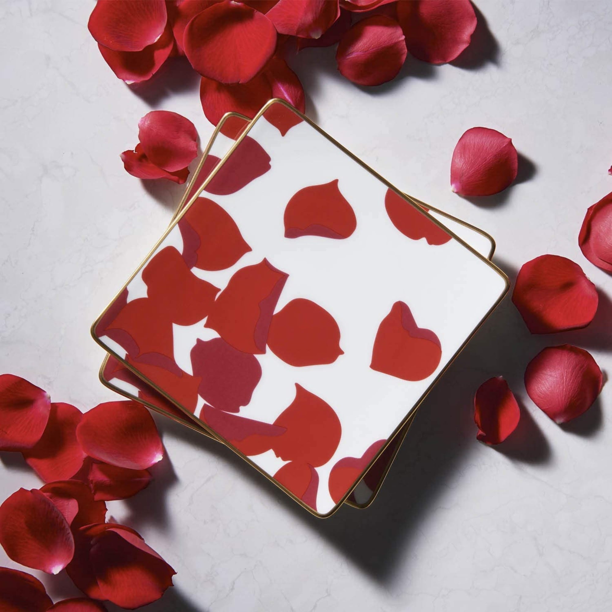 Noritake Square Plate 15.1Cm - Rosa Rossa