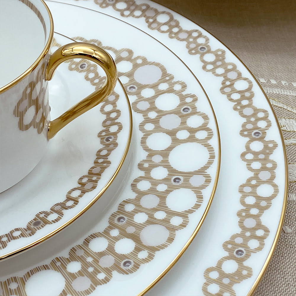 Noritake 47Pcs Dinner & Tea Set for 8 Person - Chatham Gold