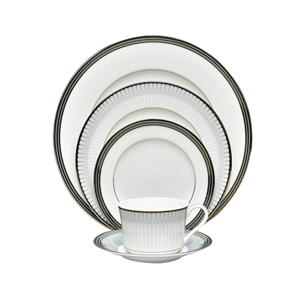 Noritake 96Pcs Dinner & Tea Set for 12 Person - Bogart Platinum