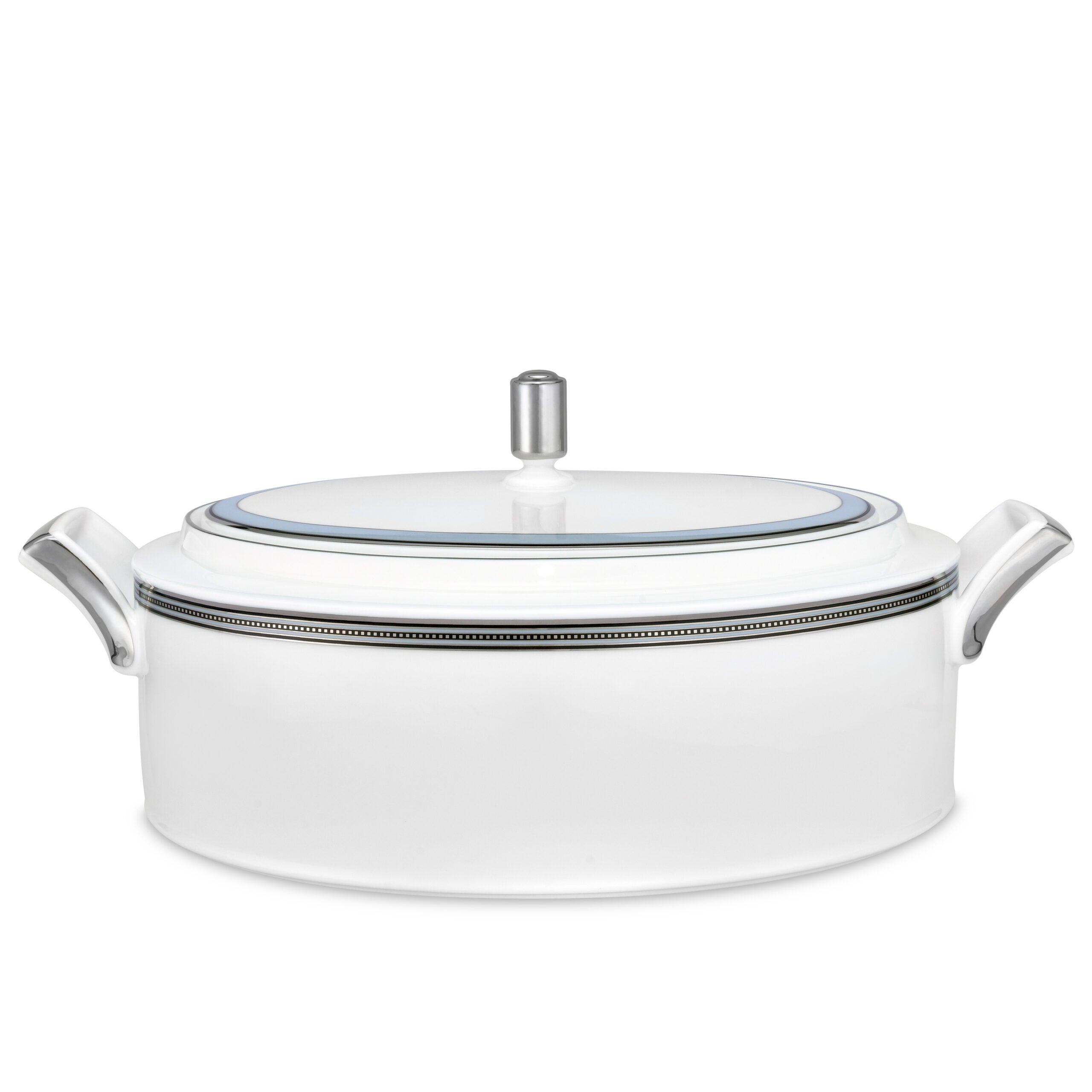 Noritake 96Pcs Dinner & Tea Set for 12 Person - Bogart Platinum