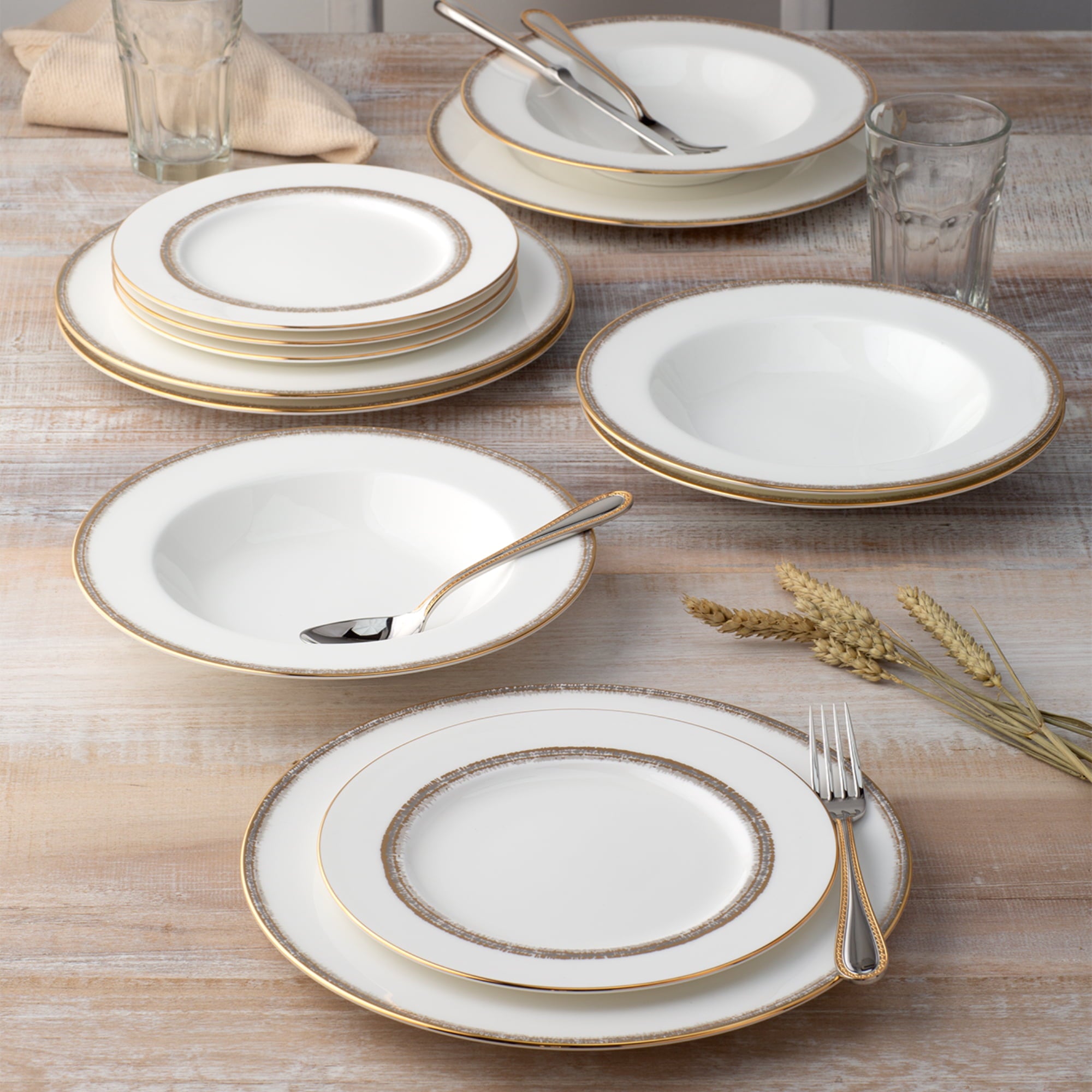 Noritake 24Pcs Tea Set For 6 Persons - Haku