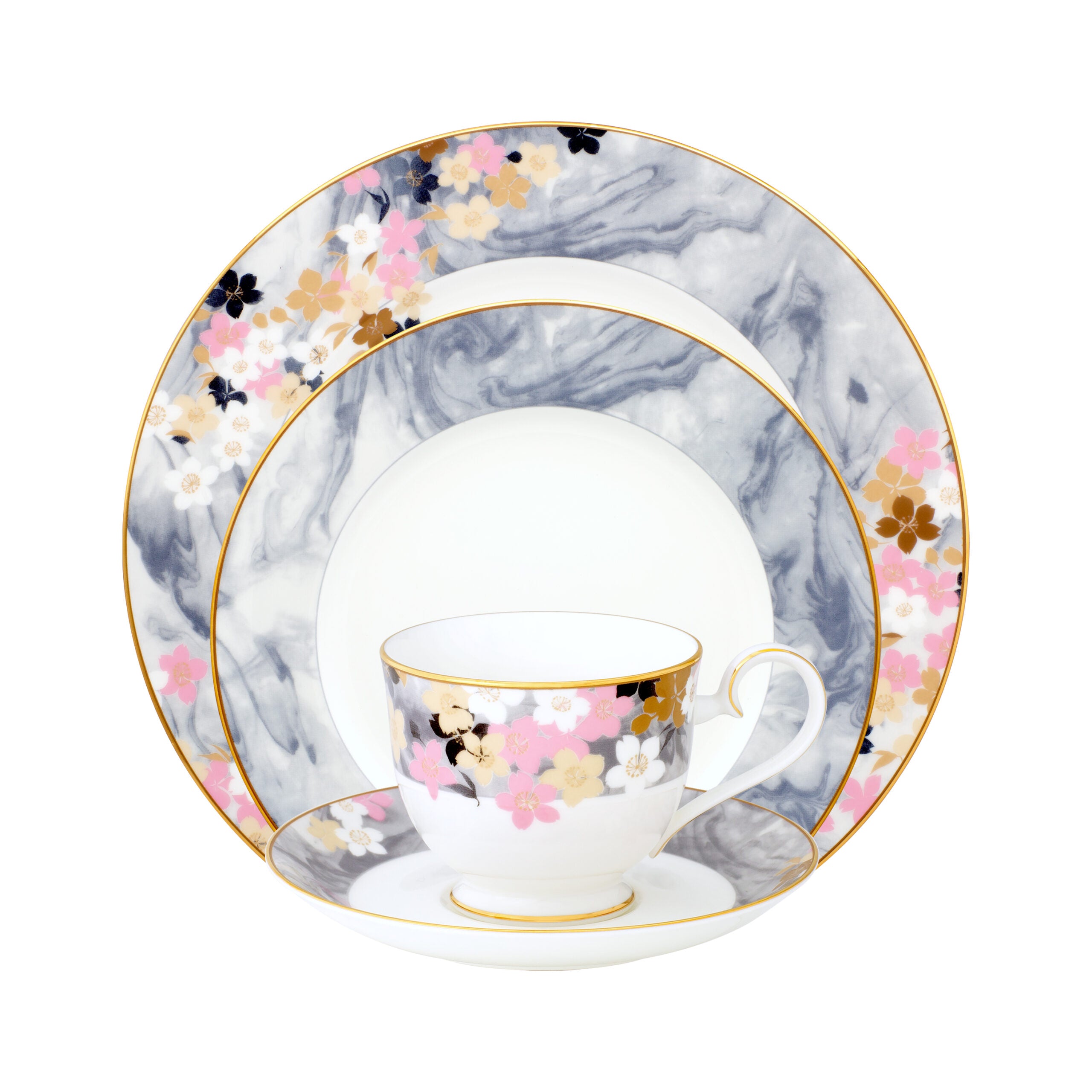 Noritake 24Pcs Tea Set For 6 Person-Moonlit Blossoms