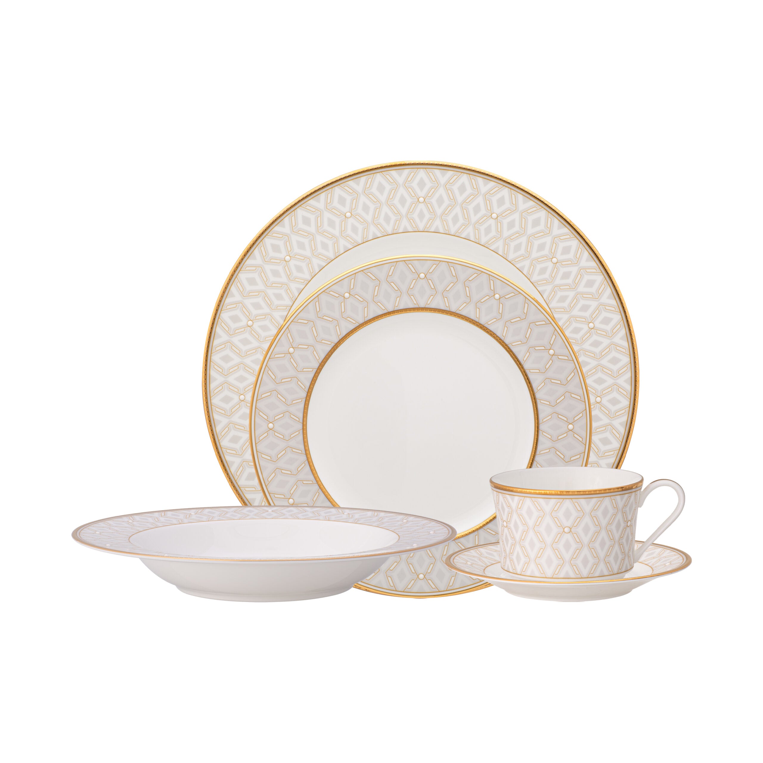 Noritake 20Pcs Dinner set for 4 person (Salad Plate) - Noble Pearl