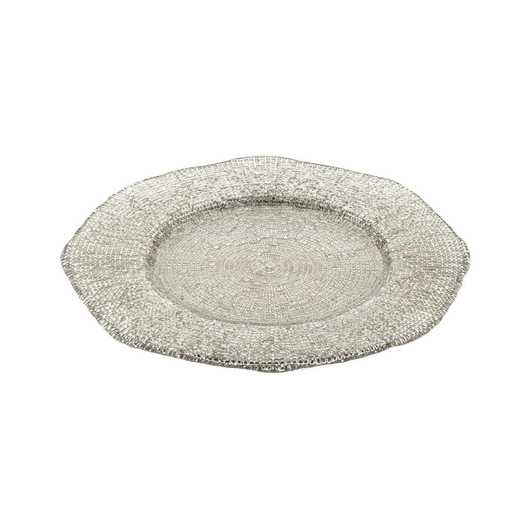 IVV Diamante Charger Plate - Beige Chrome
