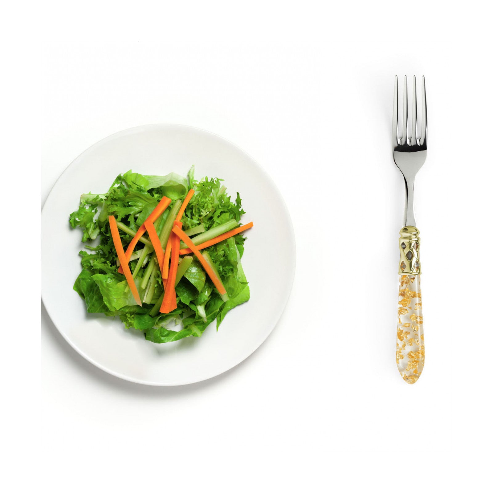 24PCS CUTLERY SET - 18/10 - GOLD FLAKES