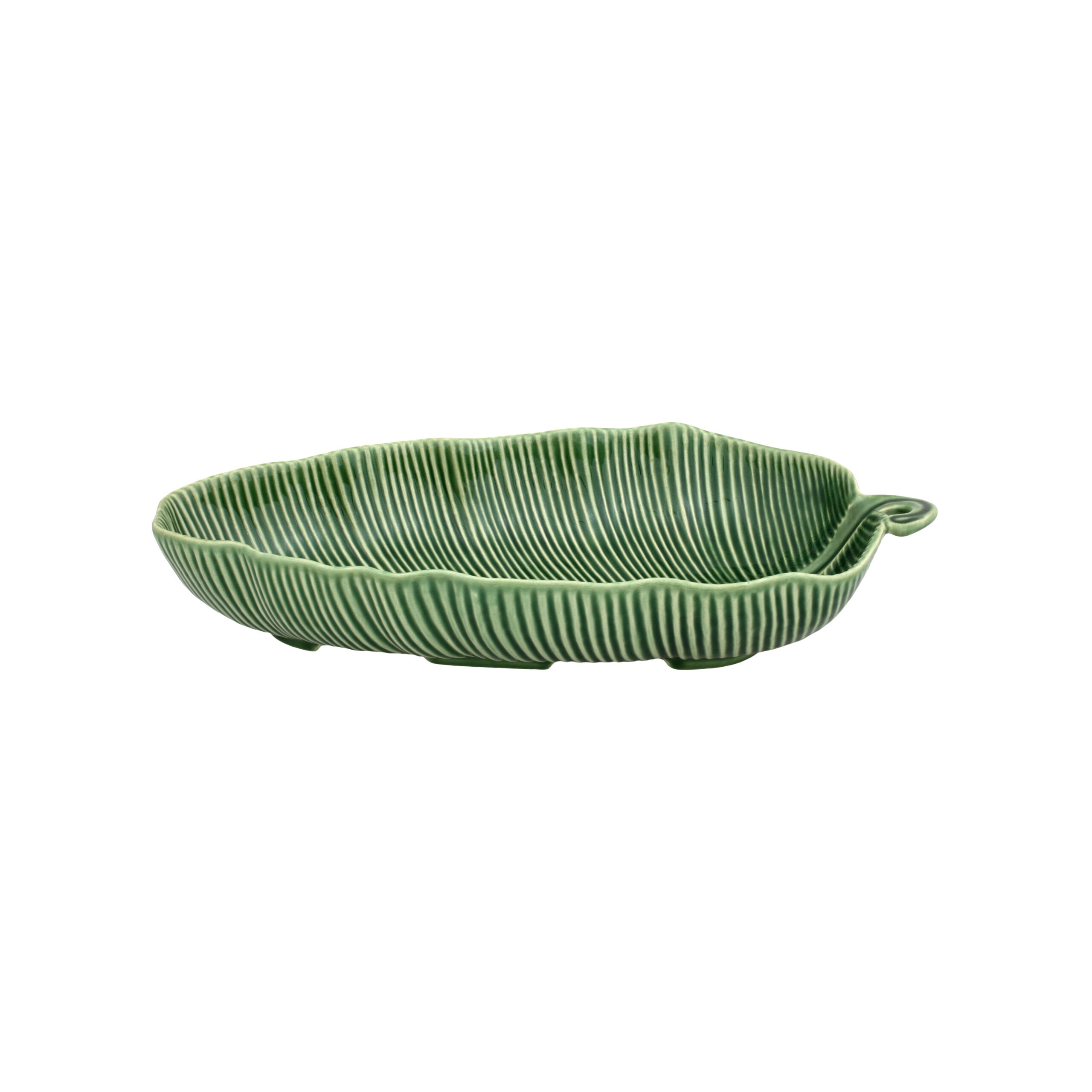 Bordallo Pinheiro Banana Leaf Green Medium Salad Bowl 39.5cm - Leaves