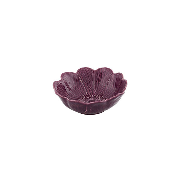 Bordallo Pinheiro Purple Large Bowl 17cm - Flora