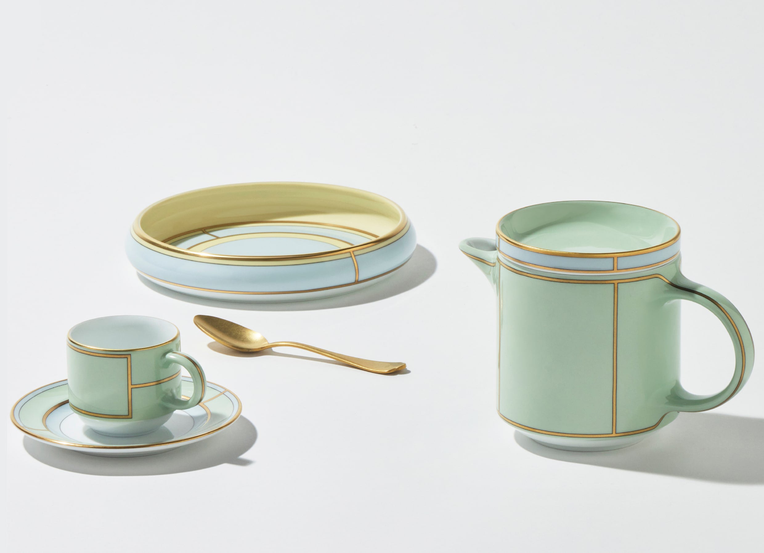 Ginori 1735 Coffeepot w/ Cover 500cc - Diva Verde