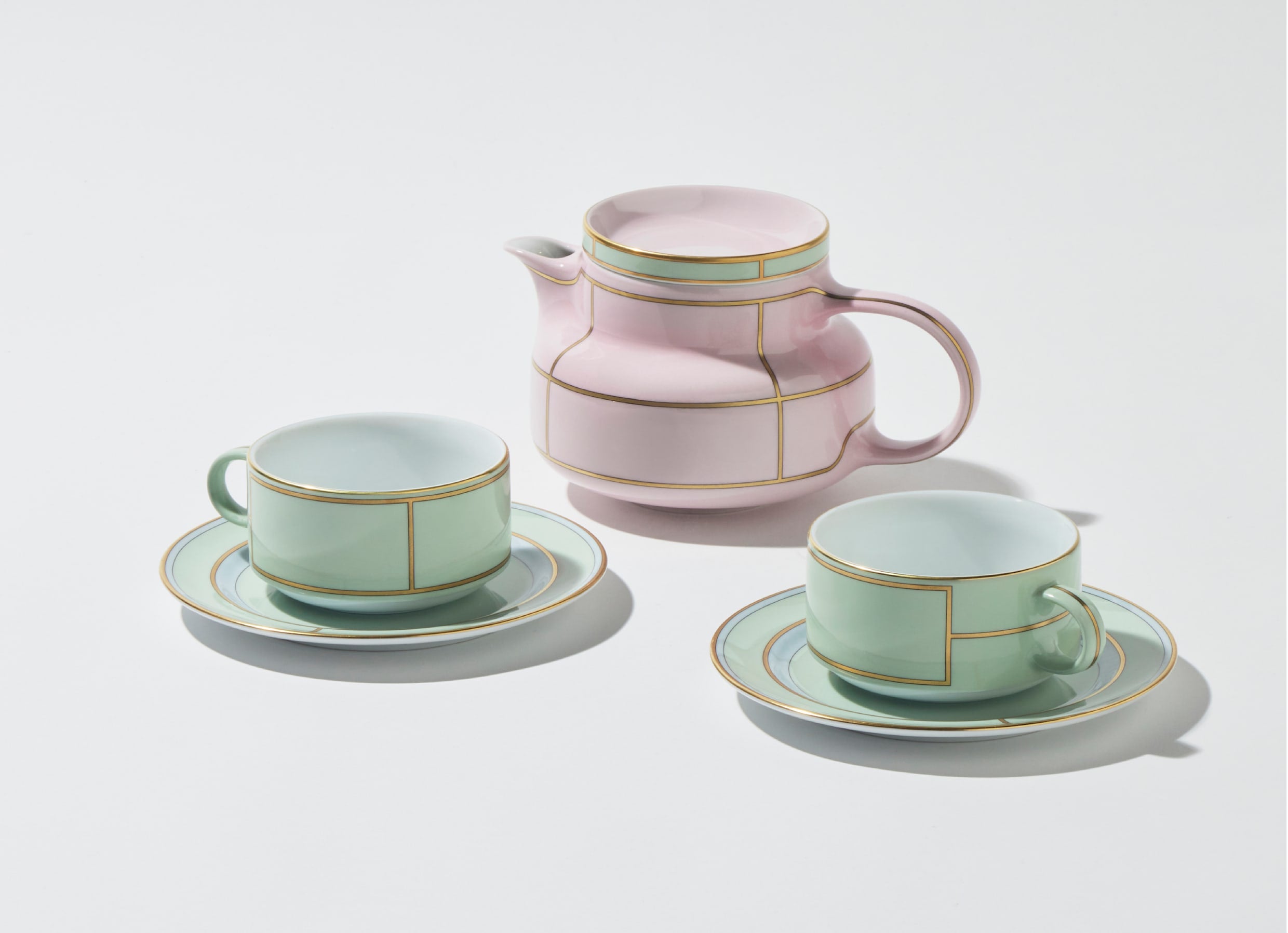 Ginori 1735 Tea Cup Set for 2 - Diva Verde