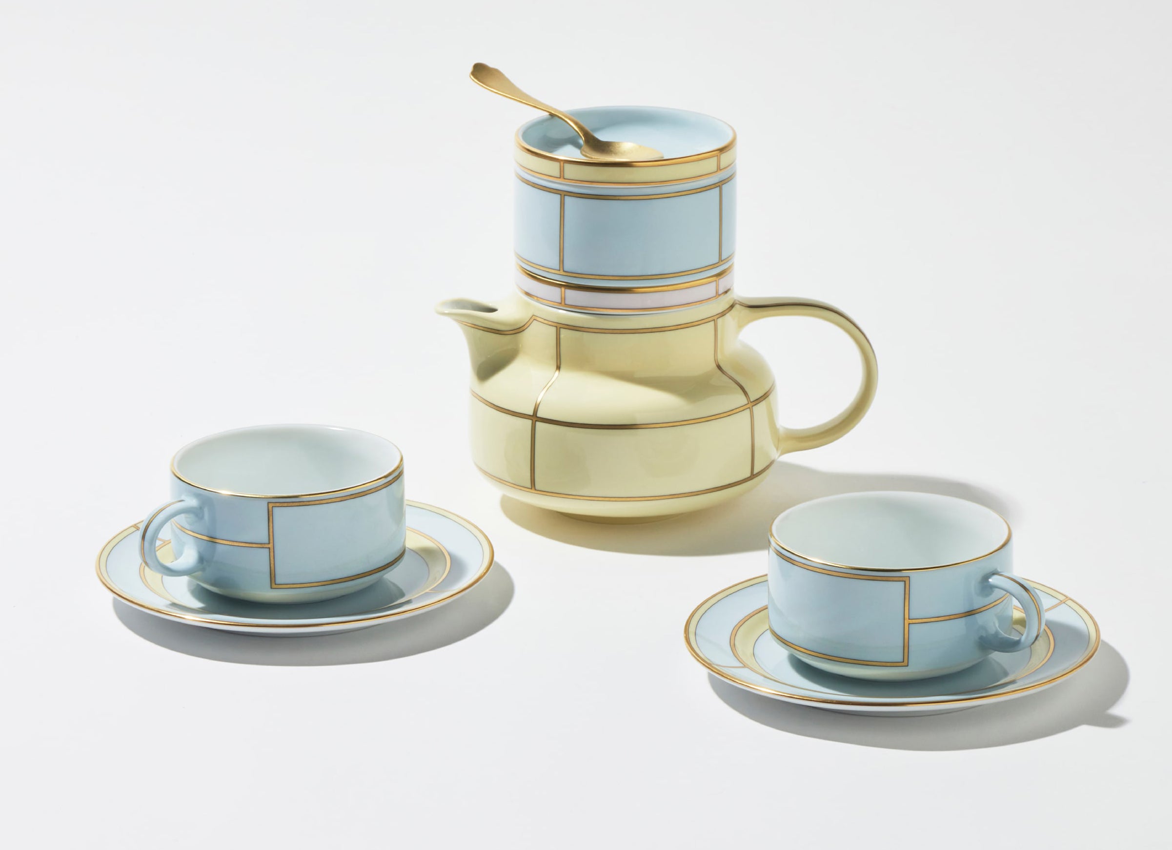 Ginori 1735 Tea Cup Set for 2 - Diva Celeste