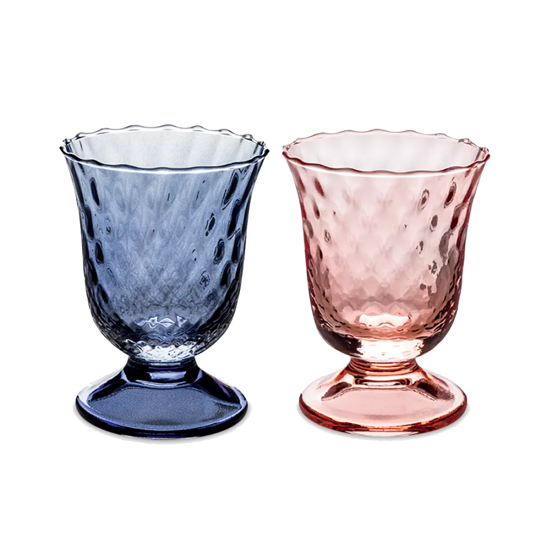 IVV Fiordaliso Set of 2 Goblet - Optic Indigo Blue/Pink CL.24