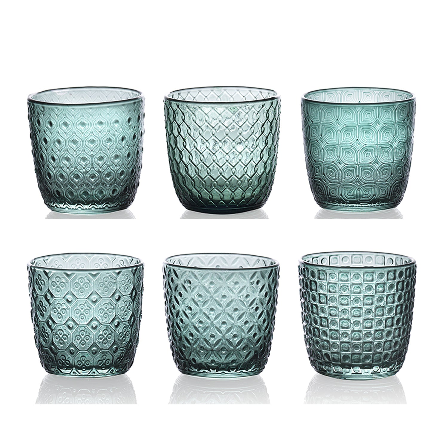 IVV Sixties Set of 6 Tumblers - Peacock Green