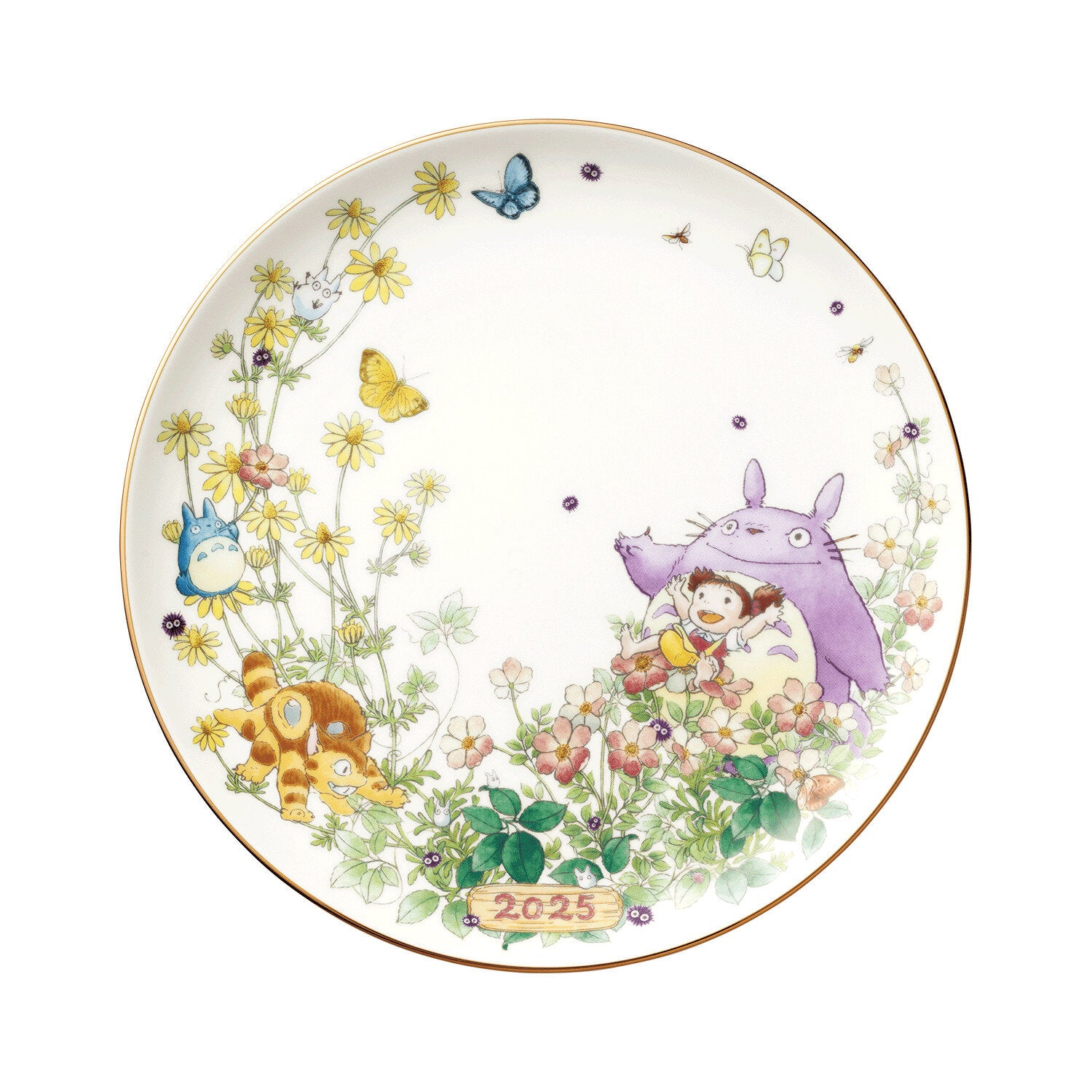 Limited Edition Noritake 2025 Year Plate 23cm (With Plate Holder) - "My Neighbor Totoro" © Studio Ghibli