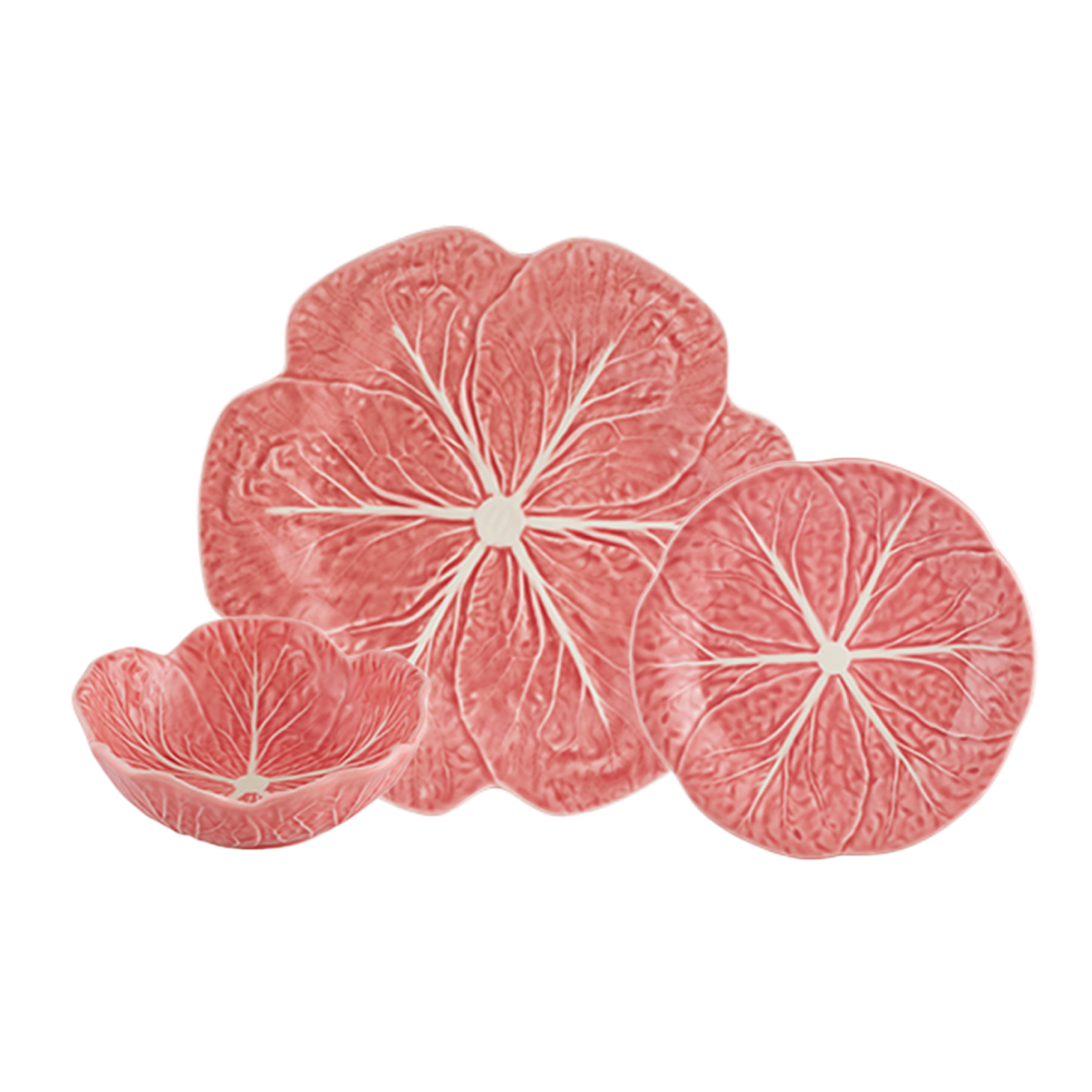 Bordallo Pinheiro 12Pcs Dinner Set - Cabbage Rose
