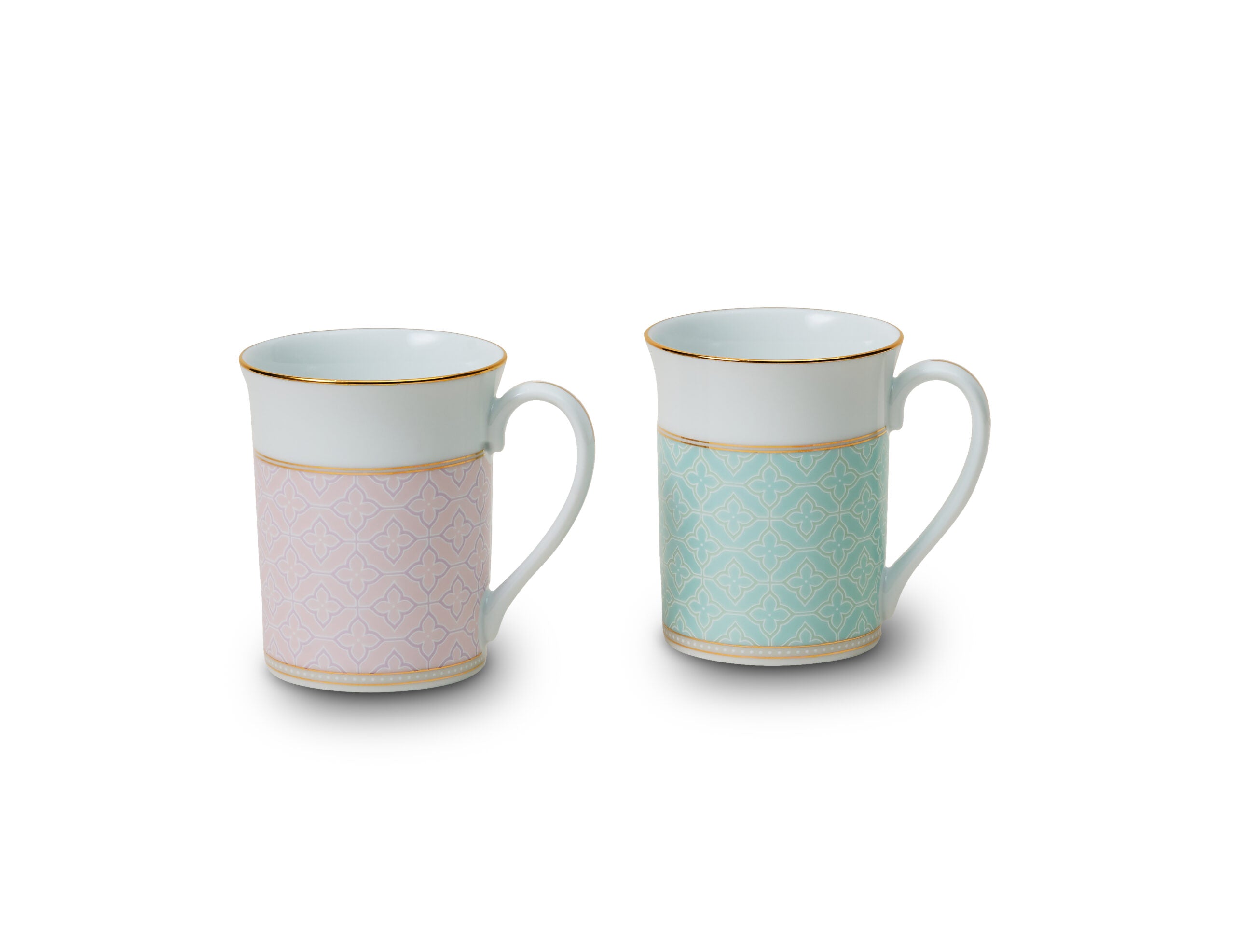 Noritake 2Pcs Mug Set - Mayfair (Green & Pink)