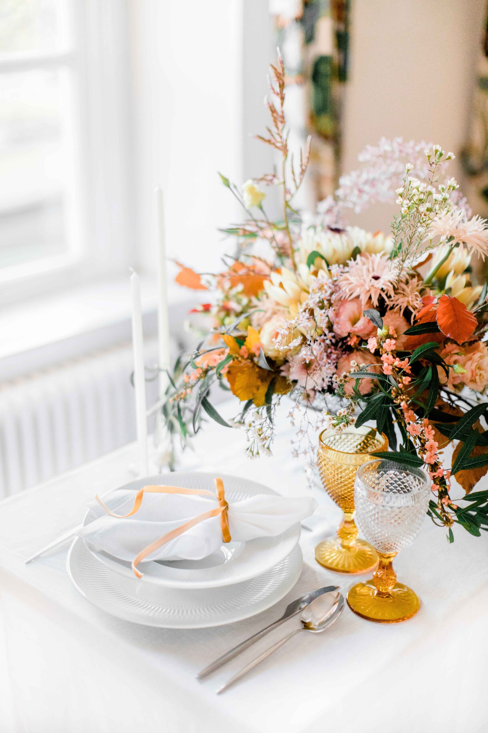 Vista Alegre 4Pcs Bicos Water Goblets – Ambar