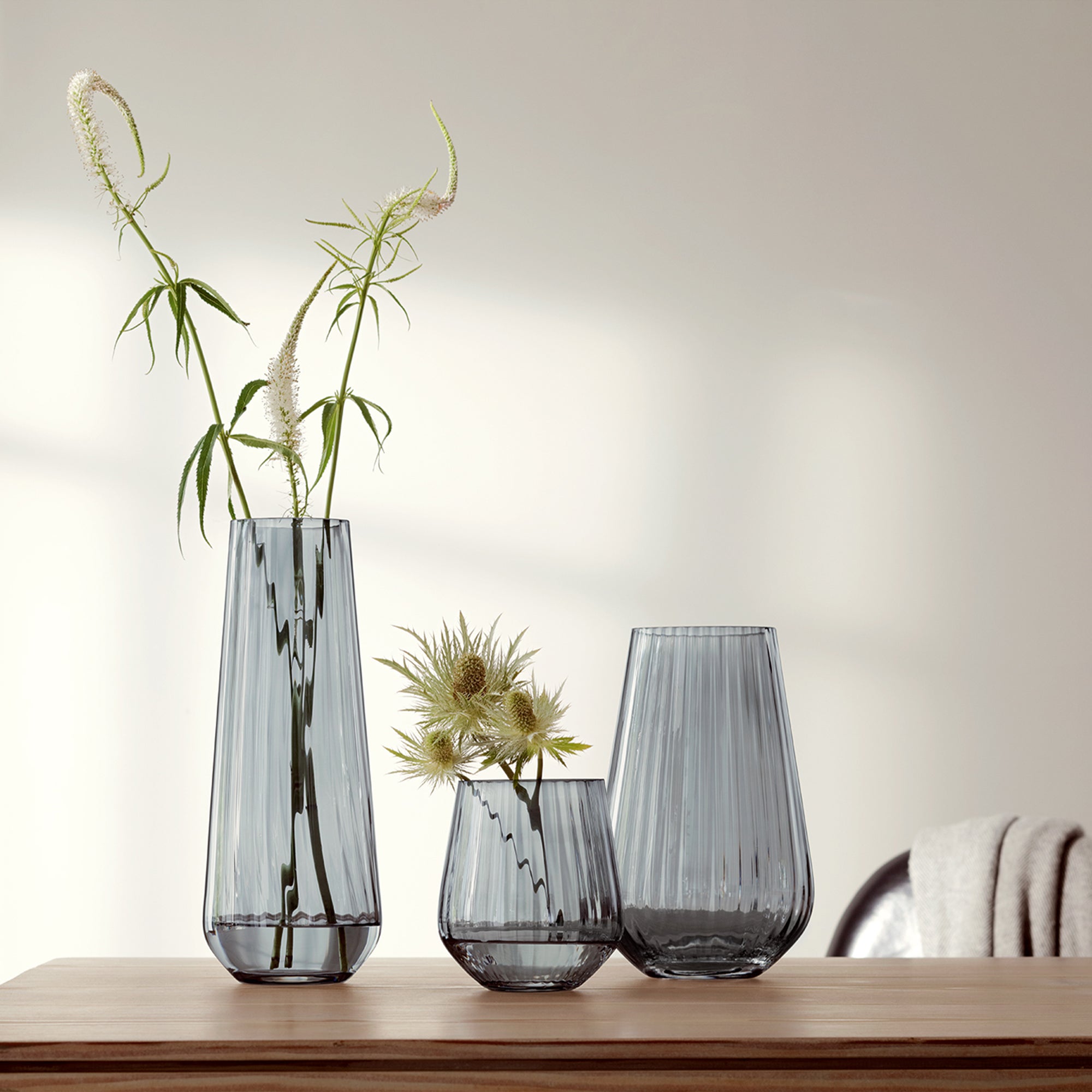 ZINC VASE H28CM SHEER ZINC