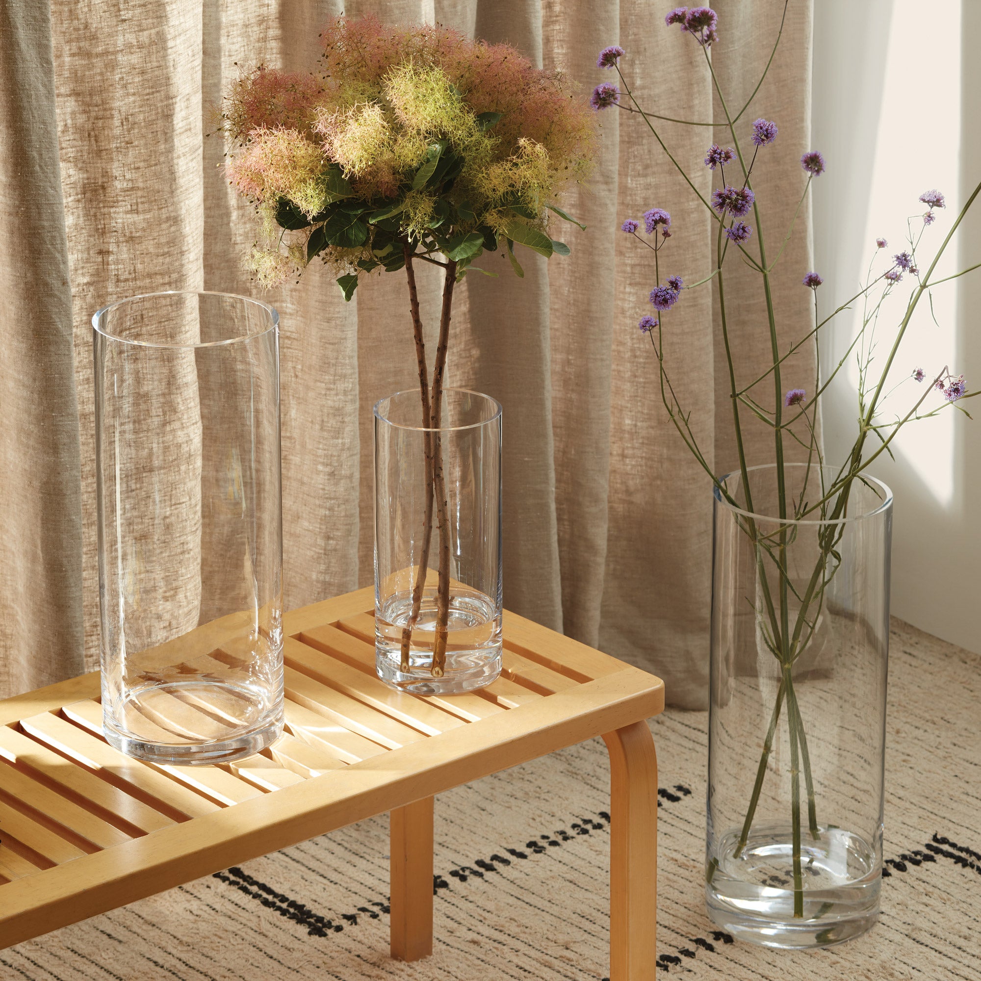 COLUMN VASE H42 X Ø18CM CLEAR