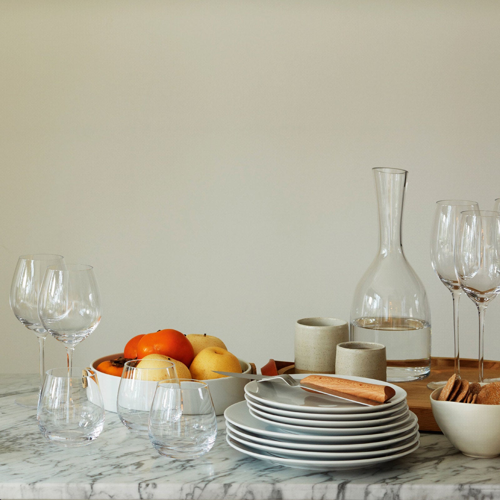 LSA International Wine Stemless Red Wine Glass Clear x4