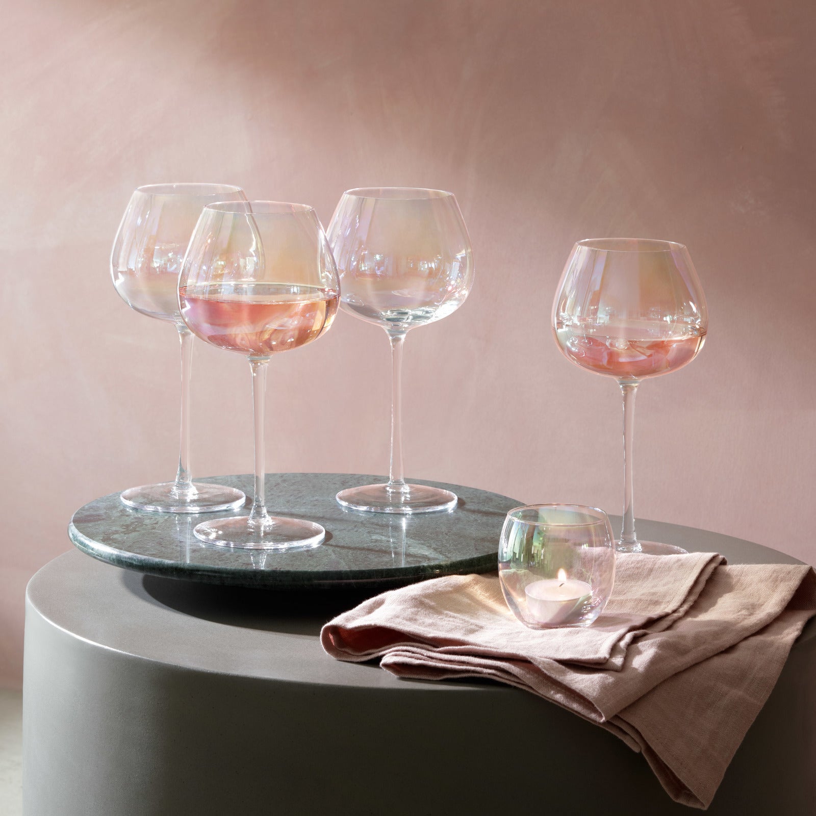 LSA International Red Wine Glass 460ML x4 - Pearl