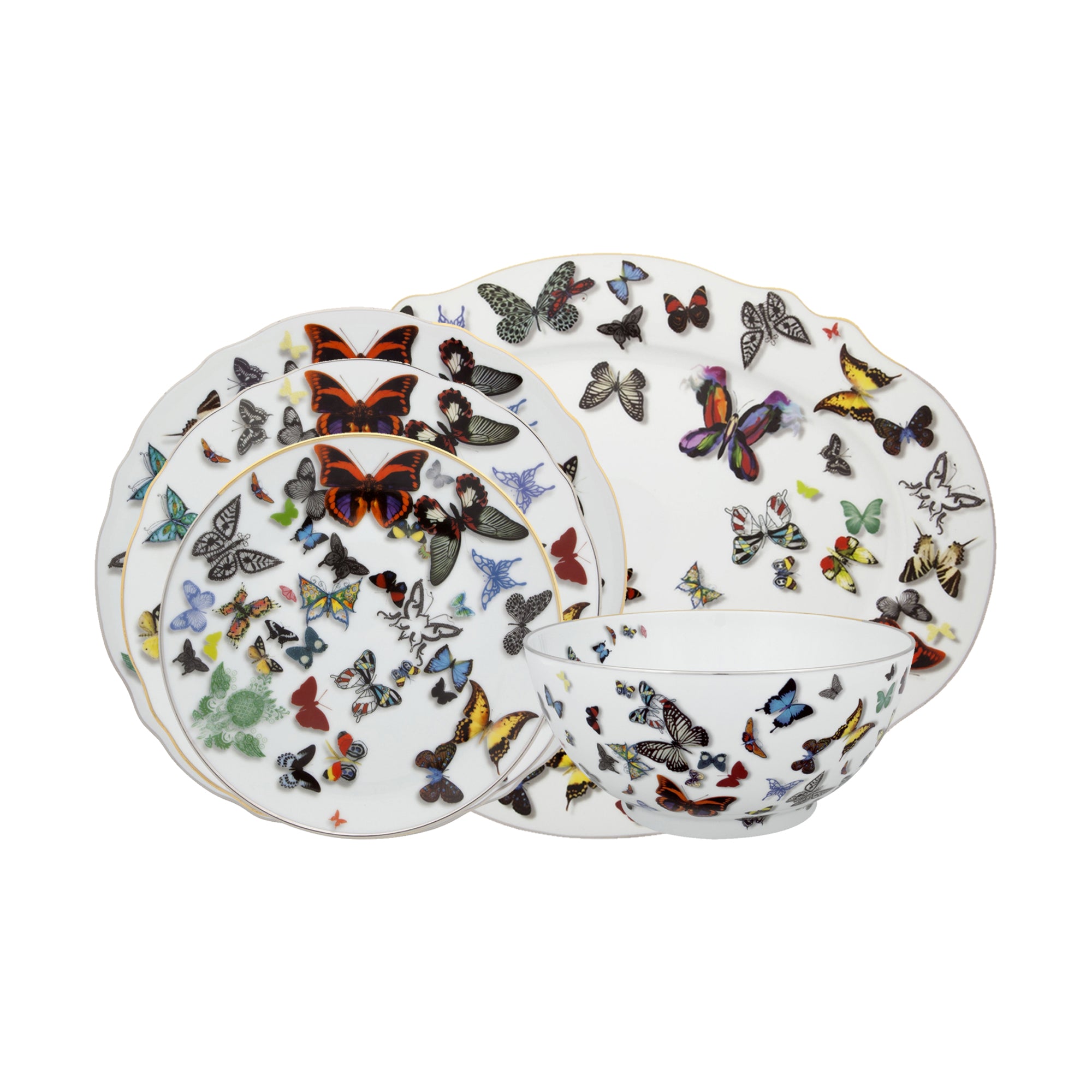 Vista Alegre 20Pcs Dinner Set for 6 Person - Butterfly Parade