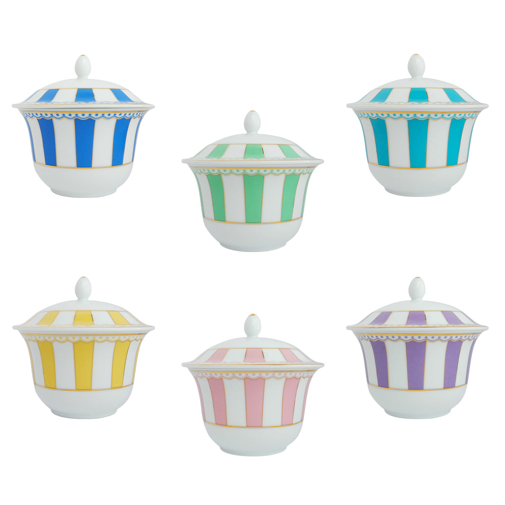 Noritake Carnivale Light Blue Sweet Container