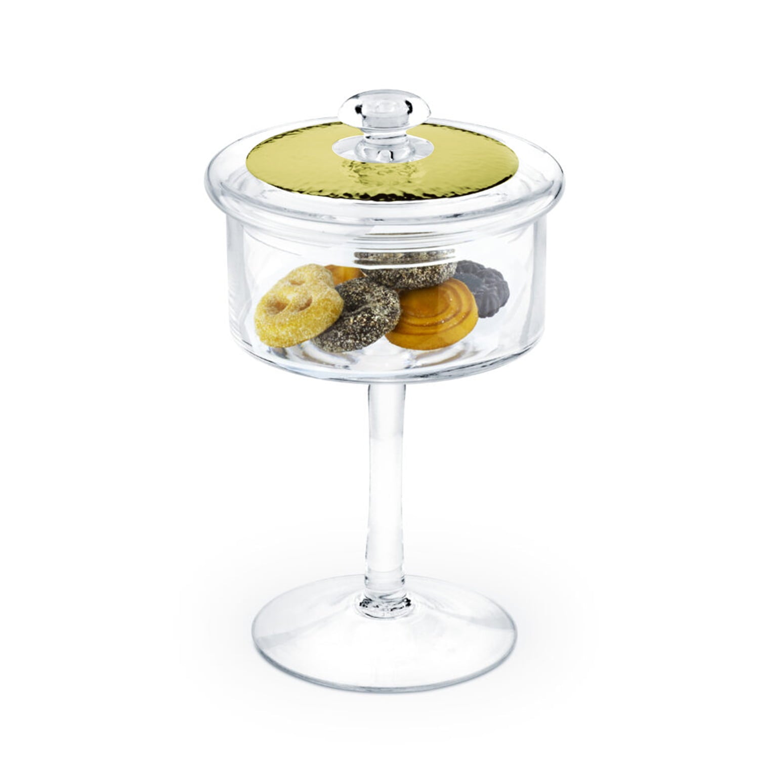 Chinelli Jar For Sweets With Stem - Gold