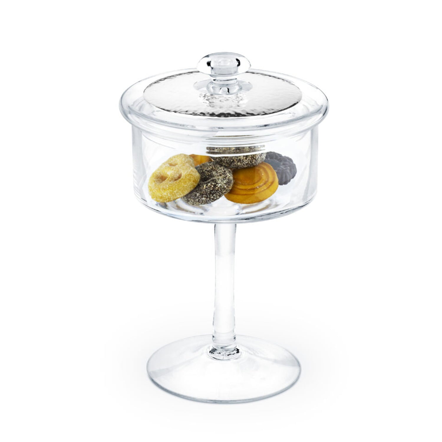 Chinelli Jar For Sweets With Stem - Platinum