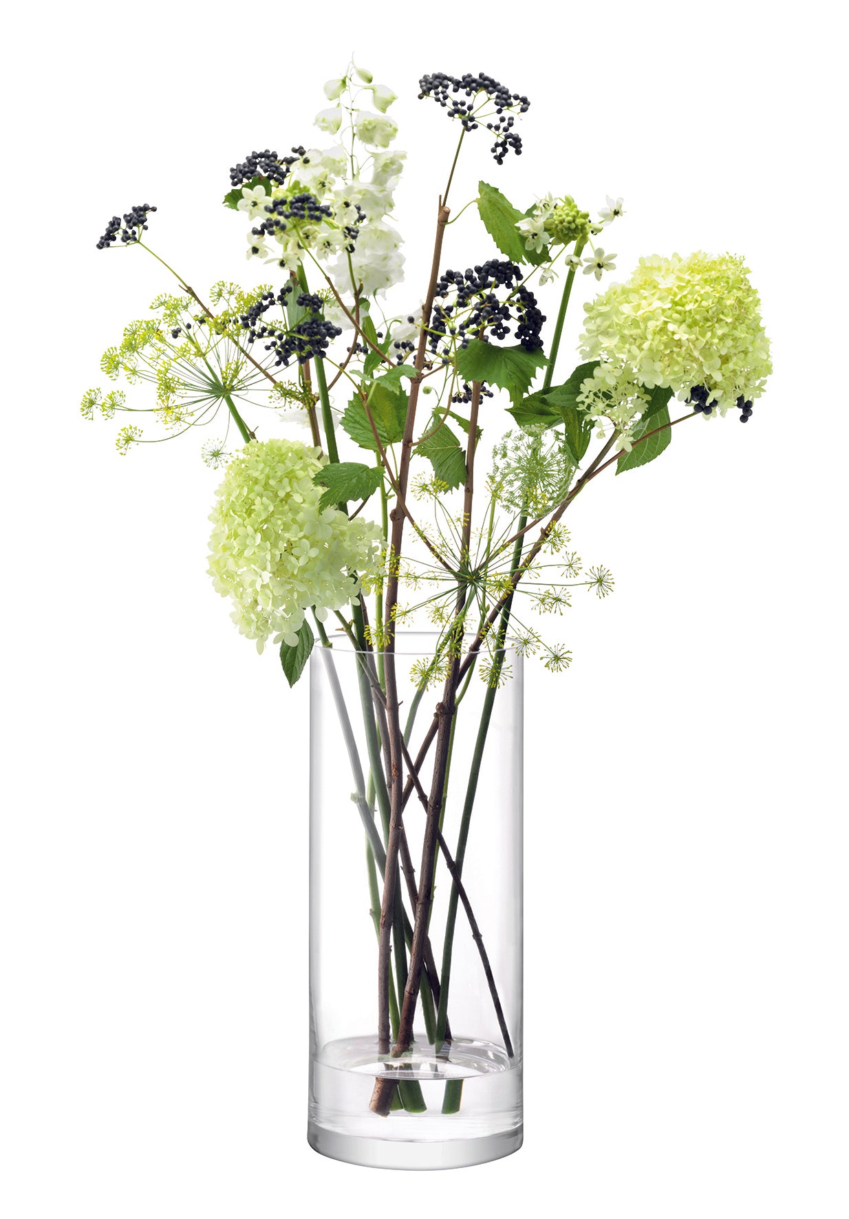 COLUMN VASE H42 X Ø18CM CLEAR