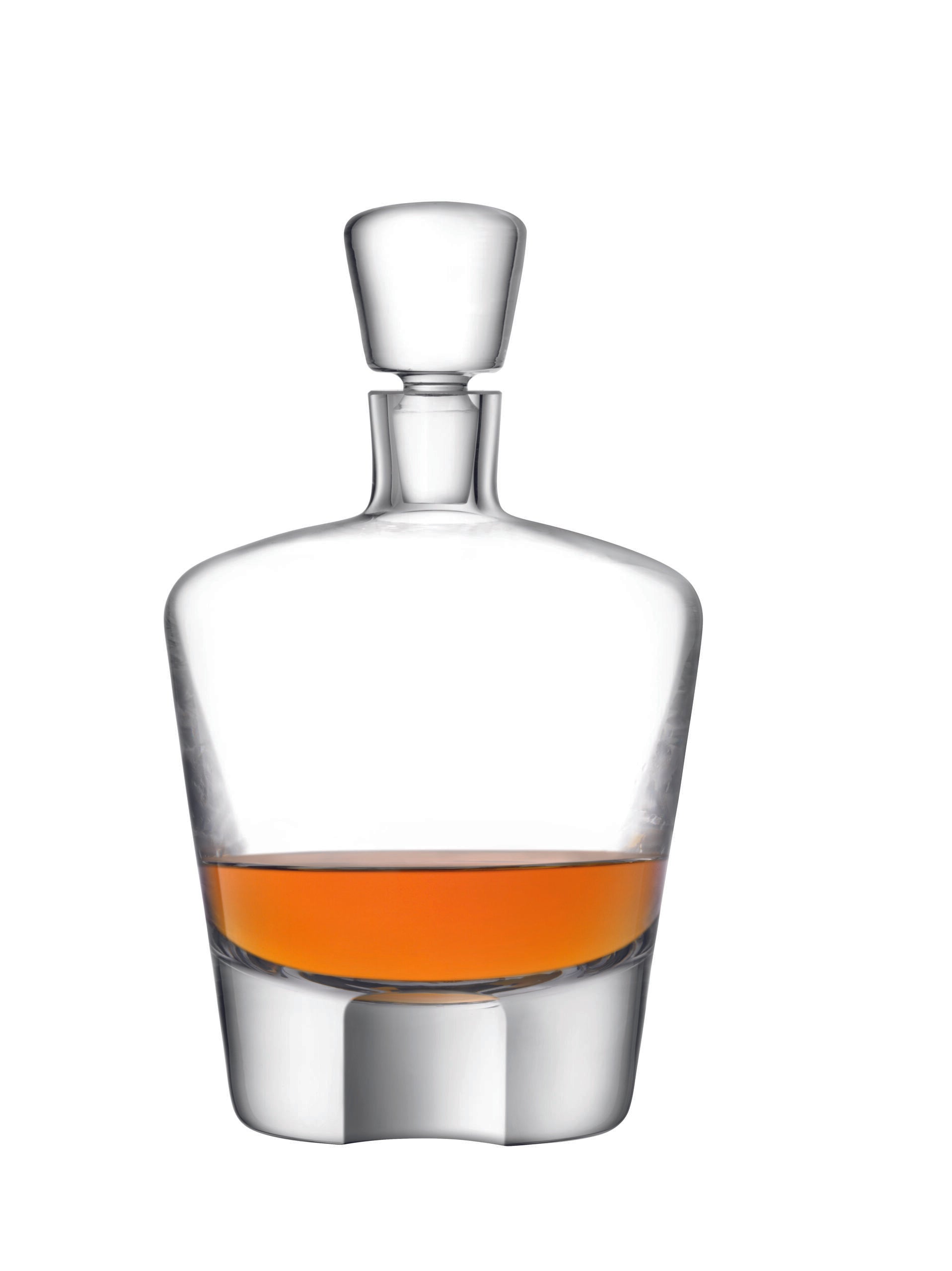 LSA International Whisky Cut Connoisseur Set & Walnut/Cork Serving Tray *