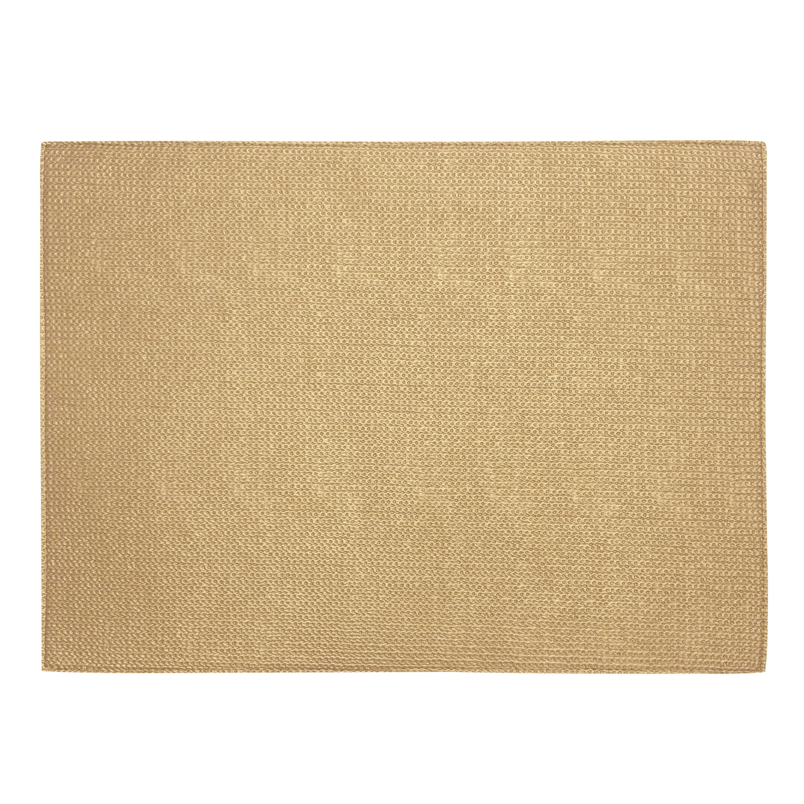 2 COLORS PLACEMAT RECTANGULAR - CHAIN GOLD/CHAIN BEIGE SILVERY
