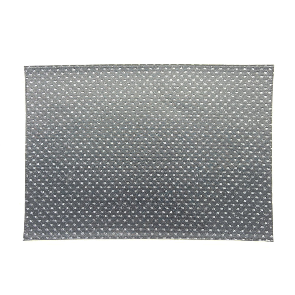 Artemis 2 Colors Placemat - Punto Black Silver & White Silver Glitter Points