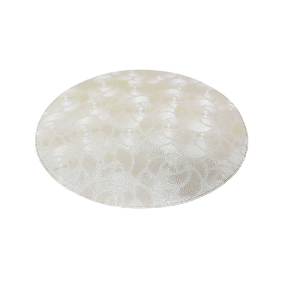 Deria 2 Colors Round Mat - Rose Beige & Rose Stone