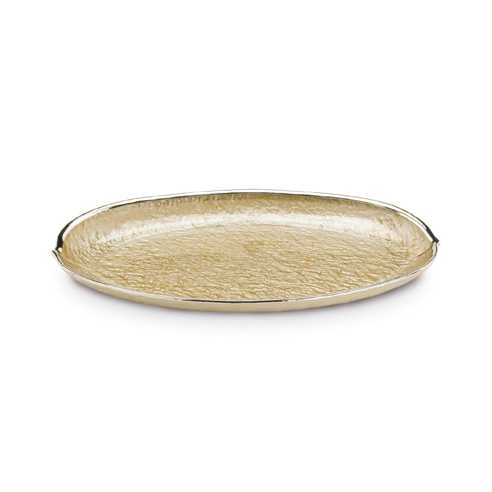 Dogale Euclide Gold Oval Bowl 34X22