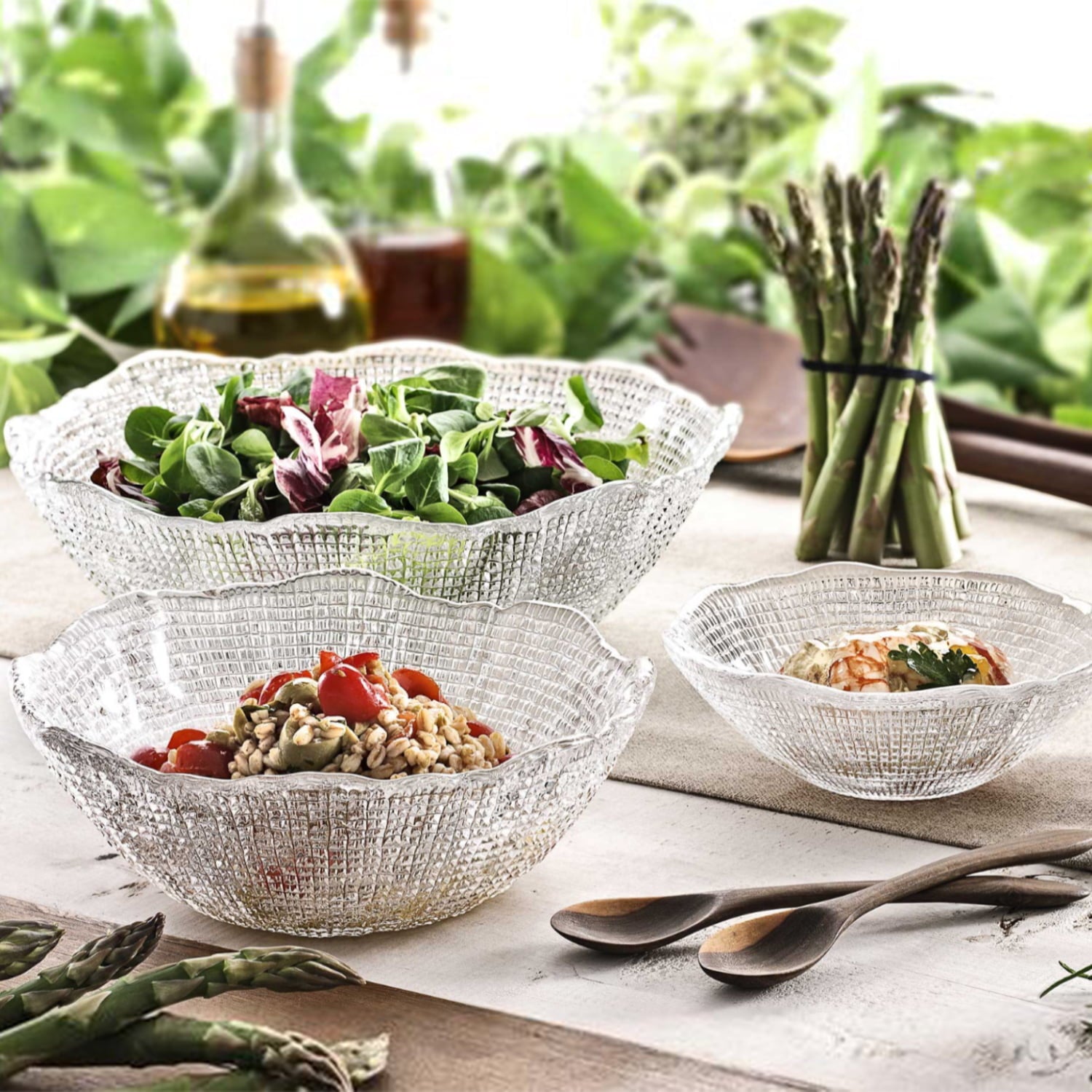 IVV Diamante Pasta Bowl 30cm Clear