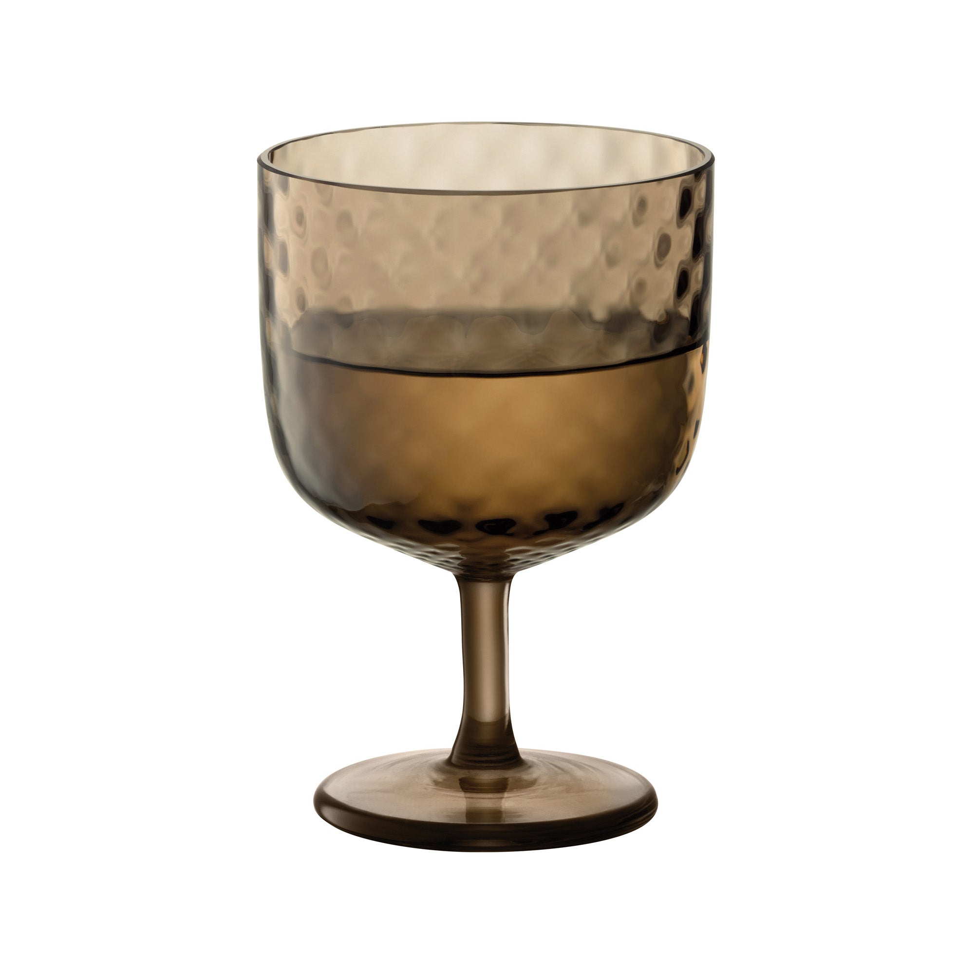 LSA International Dapple Wine Glass 325ML x2 - Earth Brown
