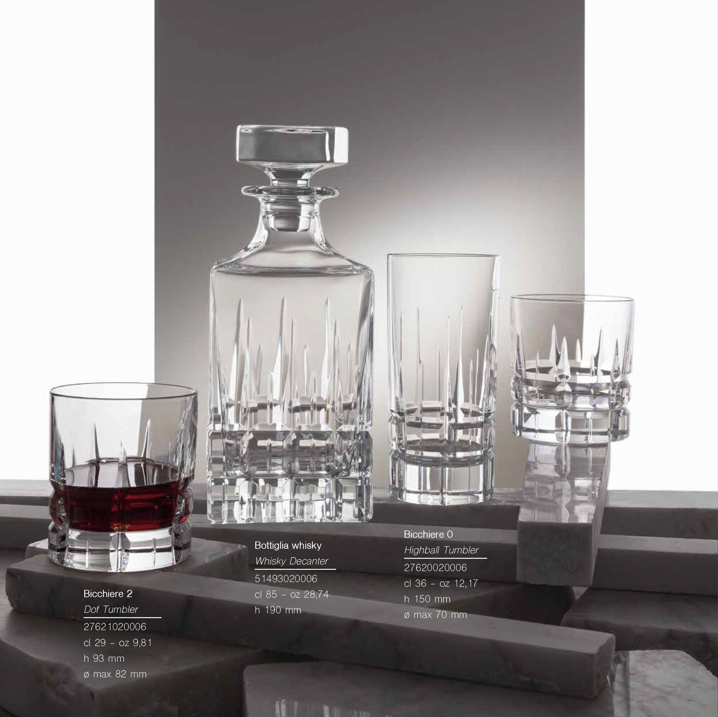 Da Vinci Prestige 2Pcs Highball Tumbler - Carrara