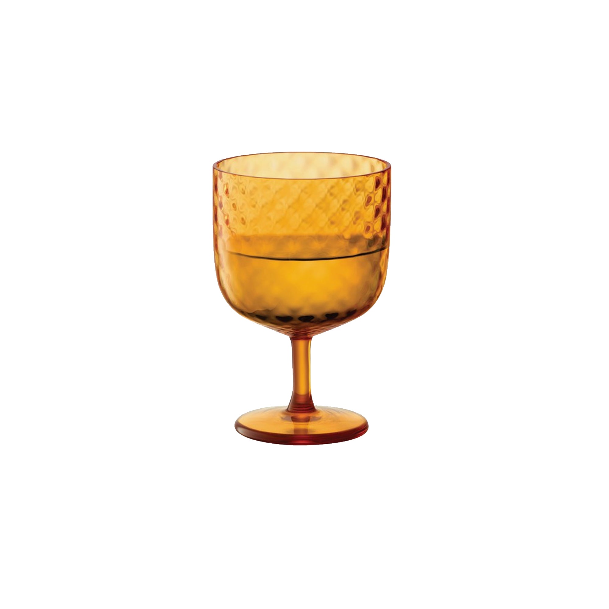 LSA International Dapple Wine Glass 325ML x2 - Sun Amber