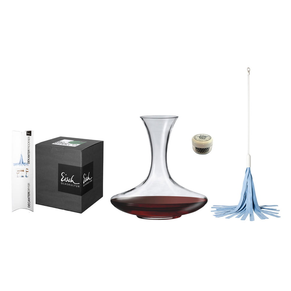 Eisch Decanter Gift Set With Cleaning Ballsand Dryer Nde