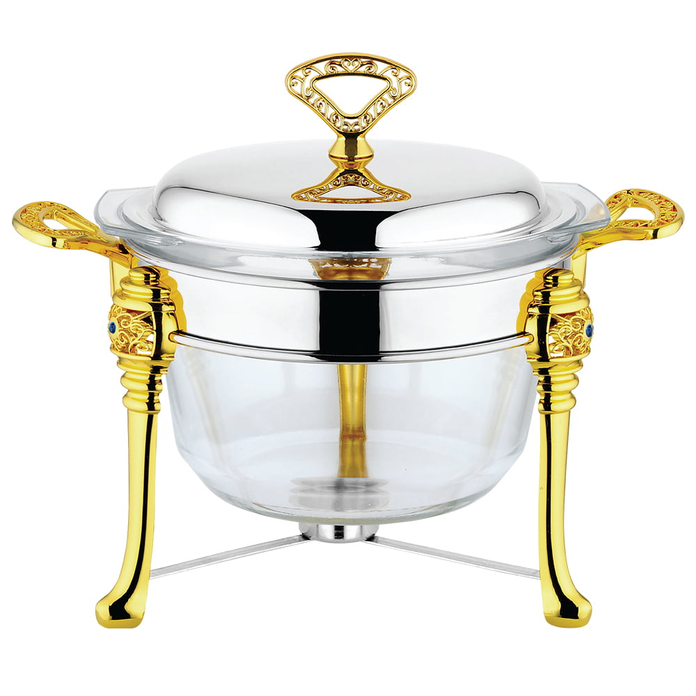 Equinox Stainless Steel Deep Round Food Warmer 3.8L